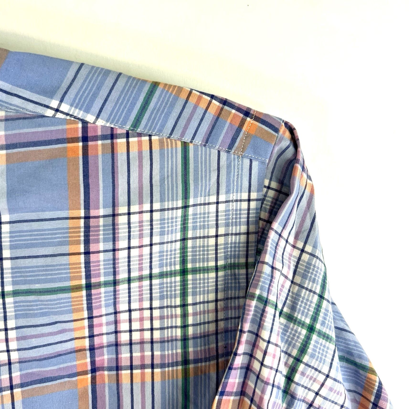 Ralph Lauren Ralph Lauren Bob Camp Plaid Button-Down Shirt Mens M Blue Short Sleeve Regular Size US M / EU 48-50 / 2 - 2 Thumbnail