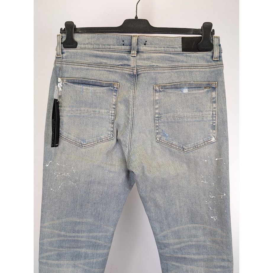 Amiri o1rshd1 MX1 Plaid Jeans in Clay Indigo Size US 36 / EU 52 - 14 Thumbnail
