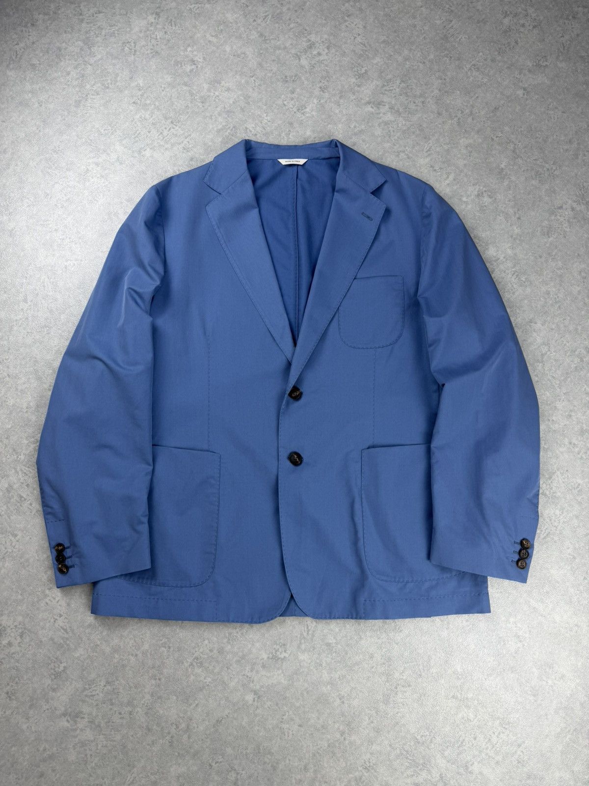 Colombo Colombo Italy Blue Blazer Cotton Silk Size 58 Size 48R - 1 Thumbnail