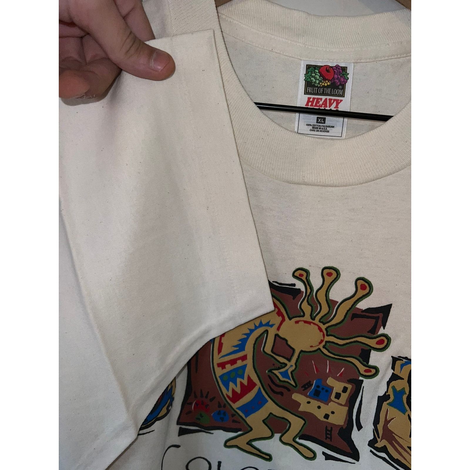 Fruit Of The Loom Vintage Native American Shirt Kokopelli Tee VTG 90s VTG XL Size US XL / EU 56 / 4 - 6 Thumbnail