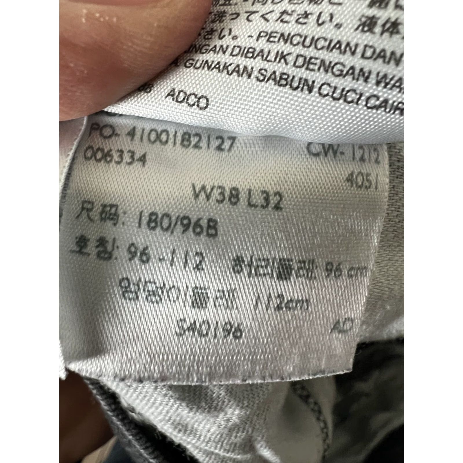 Levi's Levi’s 559 Jeans Men 38x32 Denim Black 5-Pocket Logo 90s USA Vintage Style Straight Relaxed Regular Fit Waist 38 Inseam 32 Size US 38 / EU 54 - 5 Thumbnail