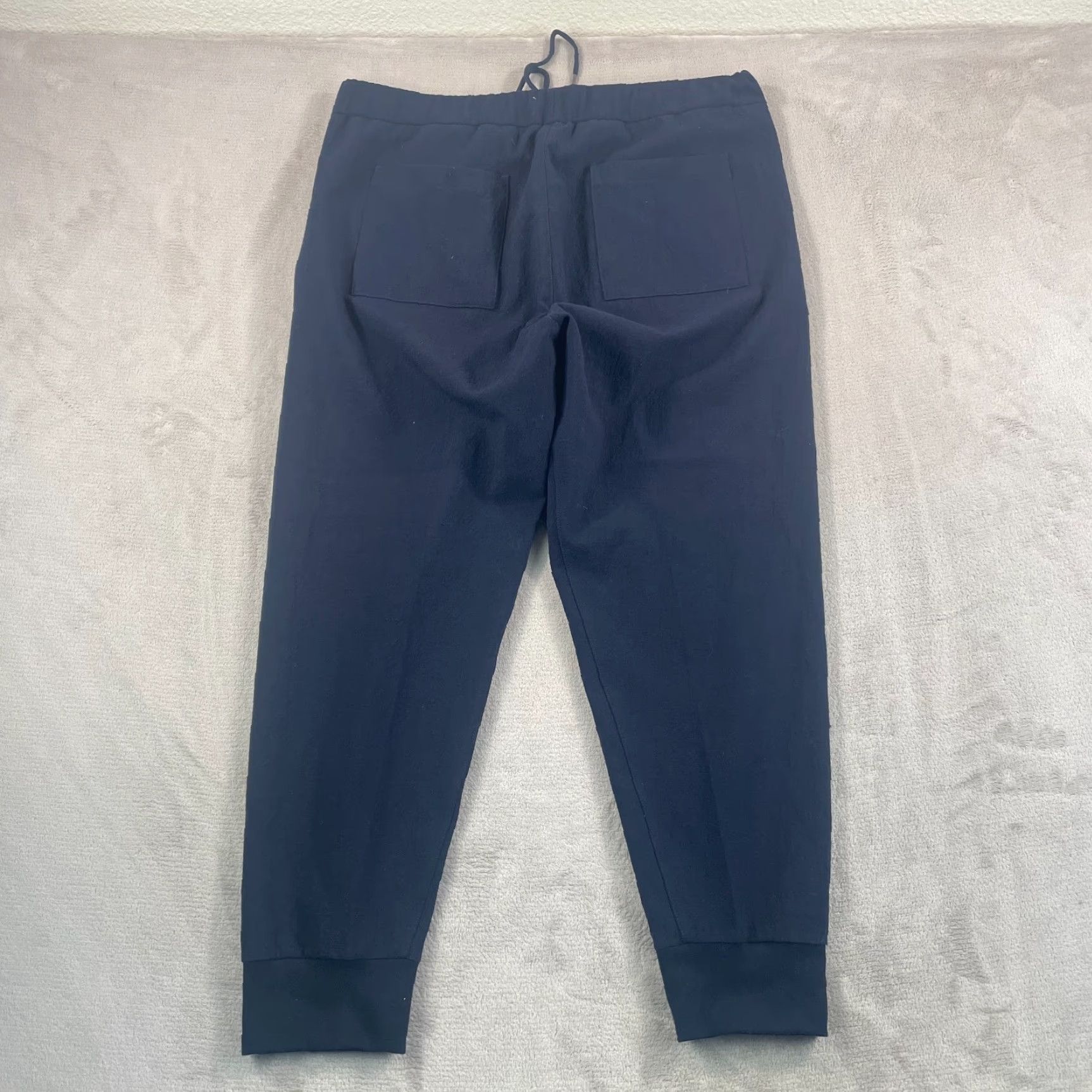 James Perse James Perse Jogger Pants Men XL 4 Navy Blue Wool Stretch Tapered Regular Casual Workwear Pockets Slash Pocket Front Flat Front Inseam 30 in Size US 36 / EU 52 - 3 Thumbnail