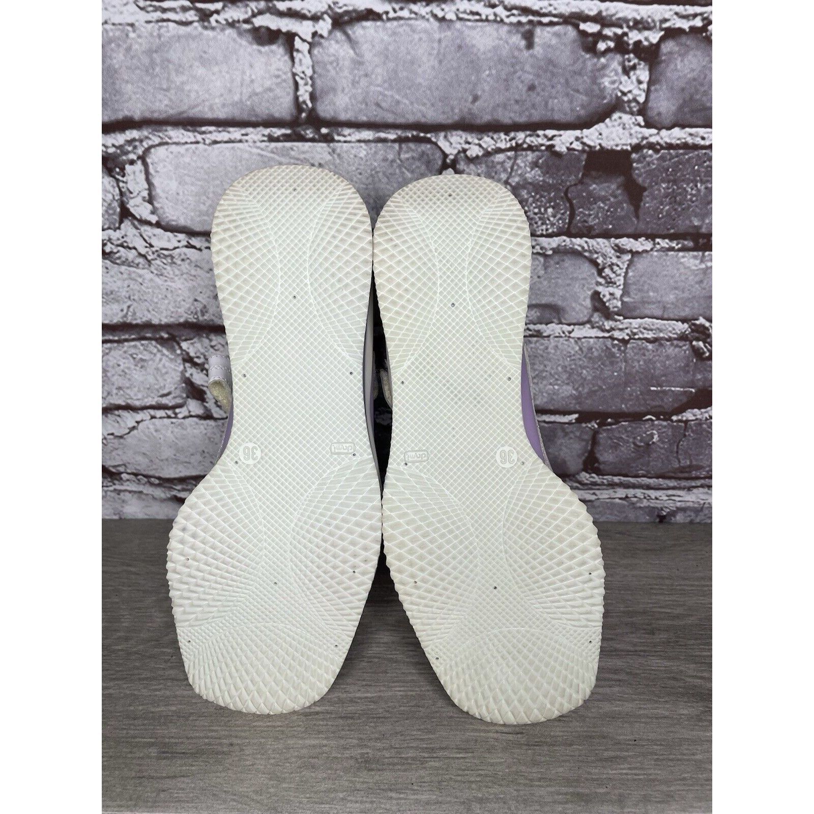 Other Halogen Purple Leather White MaryJane Strap Wedge Comfort Sh Size US 6 / IT 36 - 15 Thumbnail