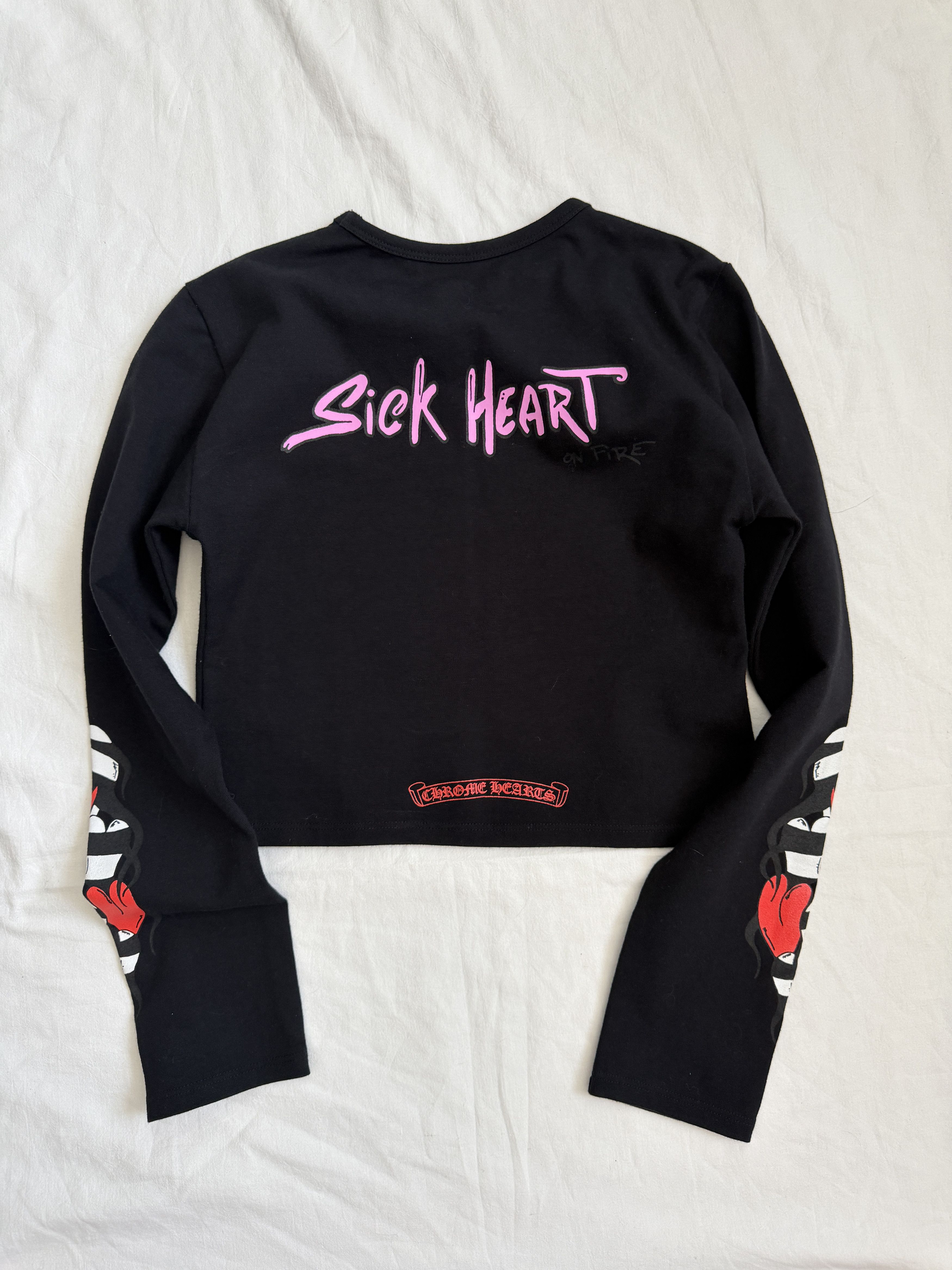 Chrome Hearts Matty boy heart crop long sleeve tshirt Size M / US 6-8 / IT 42-44 - 2 Thumbnail