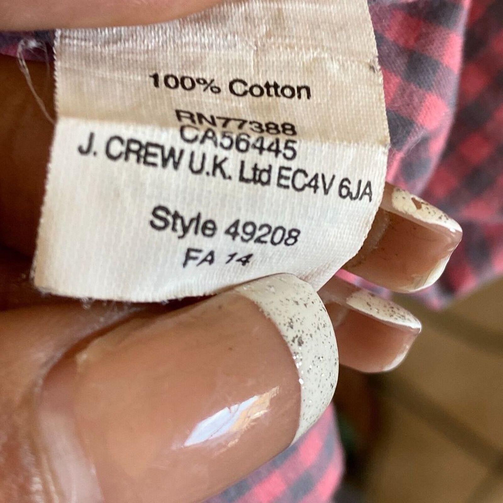 J.Crew J.Crew Shirt Small Slim Fit Pink Check Long Sleeve Button Up Size US S / EU 44-46 / 1 - 9 Thumbnail