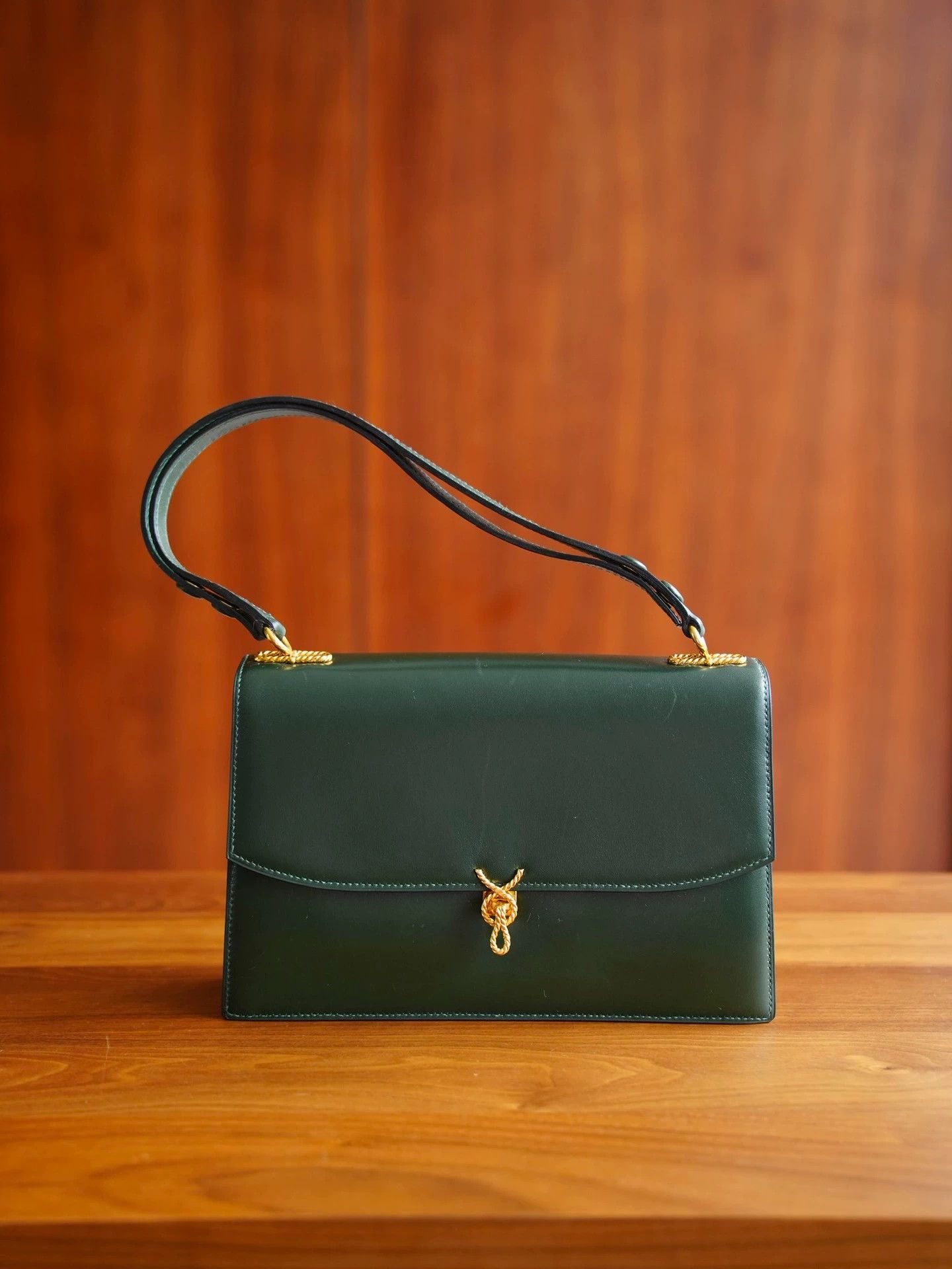 Other morabito vintage Dark Green Knot Shoulder Bag (S) Size ONE SIZE - 1 Thumbnail