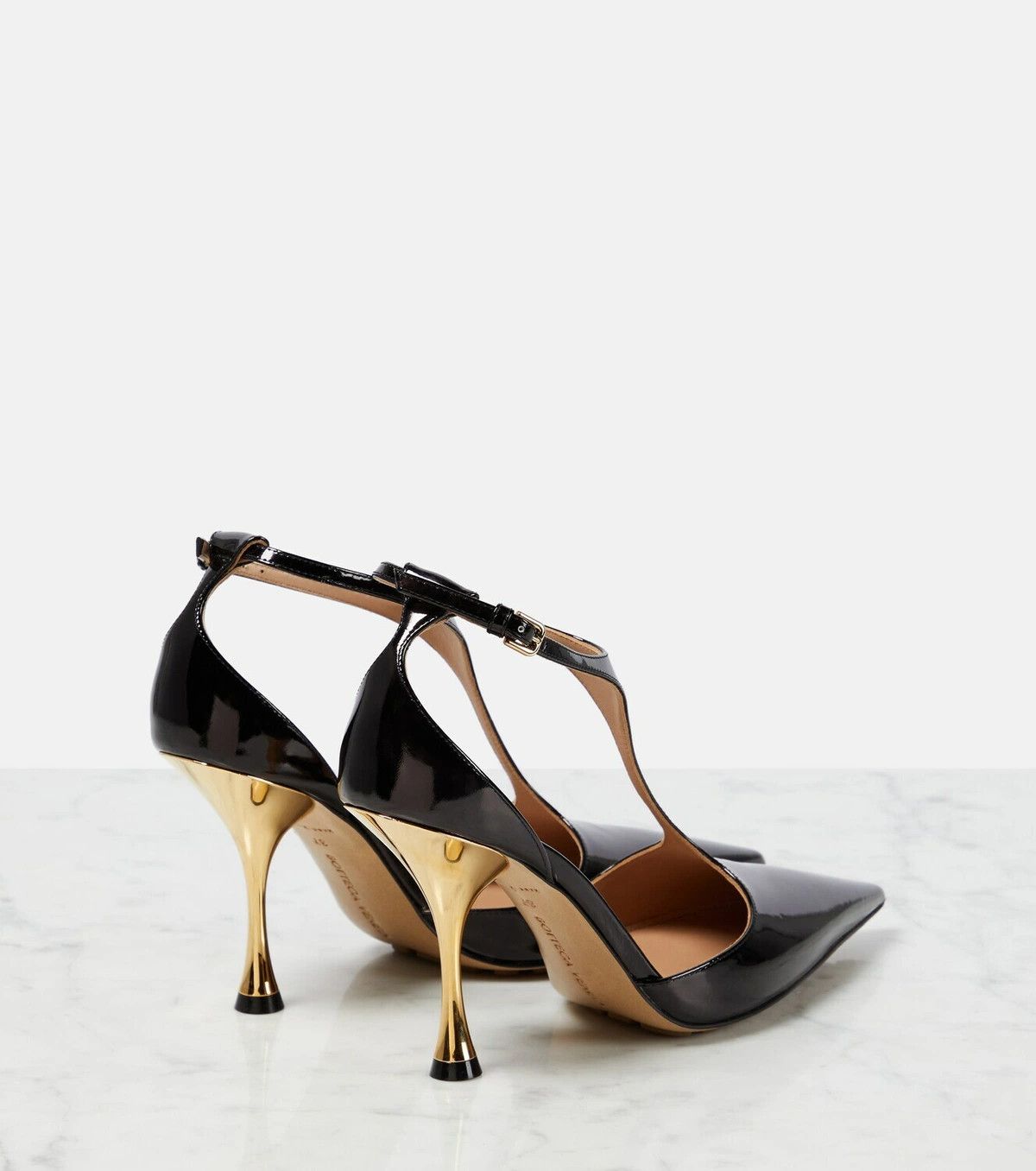 Bottega Veneta o1y0725 Spool Heel Pumps in Black Size US 6 / IT 36 - 3 Thumbnail