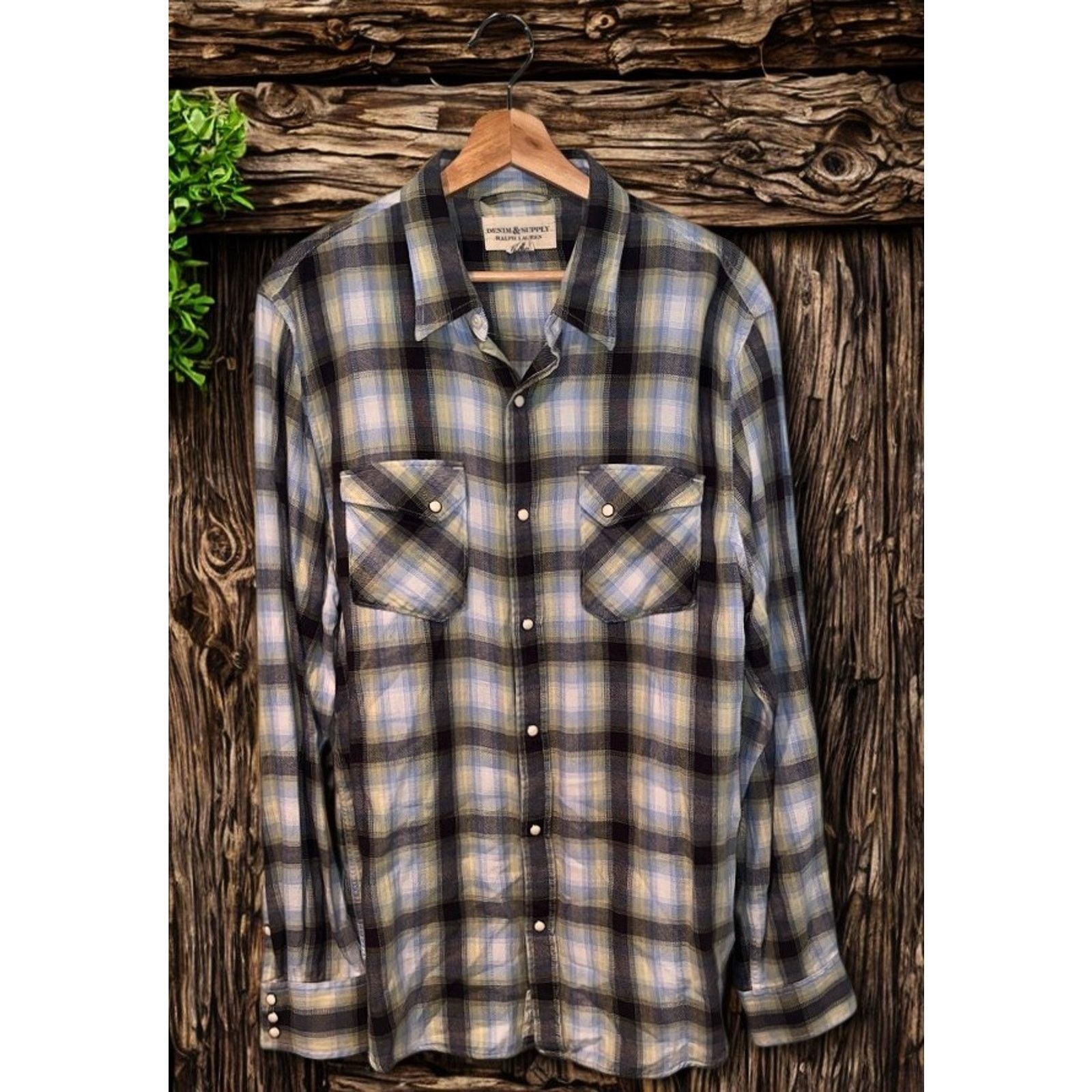 Denim & Supply Ralph Lauren Denim & Supply Ralph Lauren Western Pearl Snap Shirt XL Size US XL / EU 56 / 4 - 4 Thumbnail