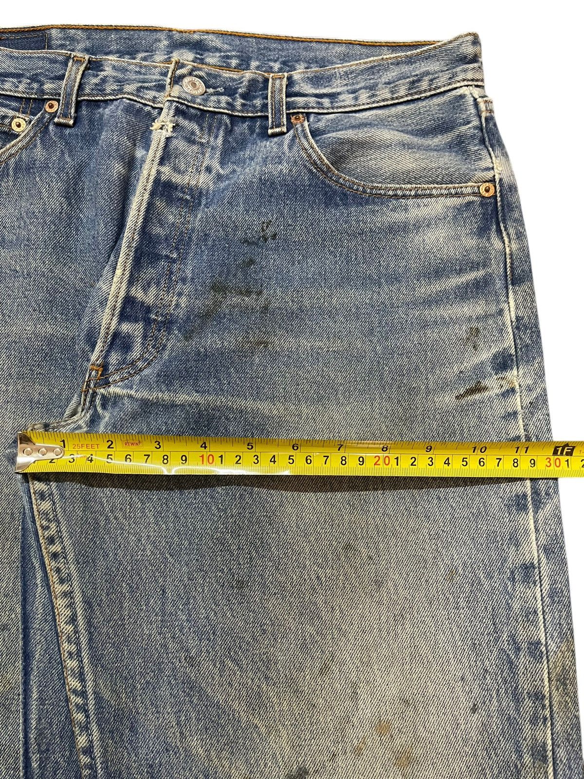 Levi's Vintage 90s Levis 501 Mud Faded Wash Style Loose Jeans Size US 32 / EU 48 - 14 Thumbnail