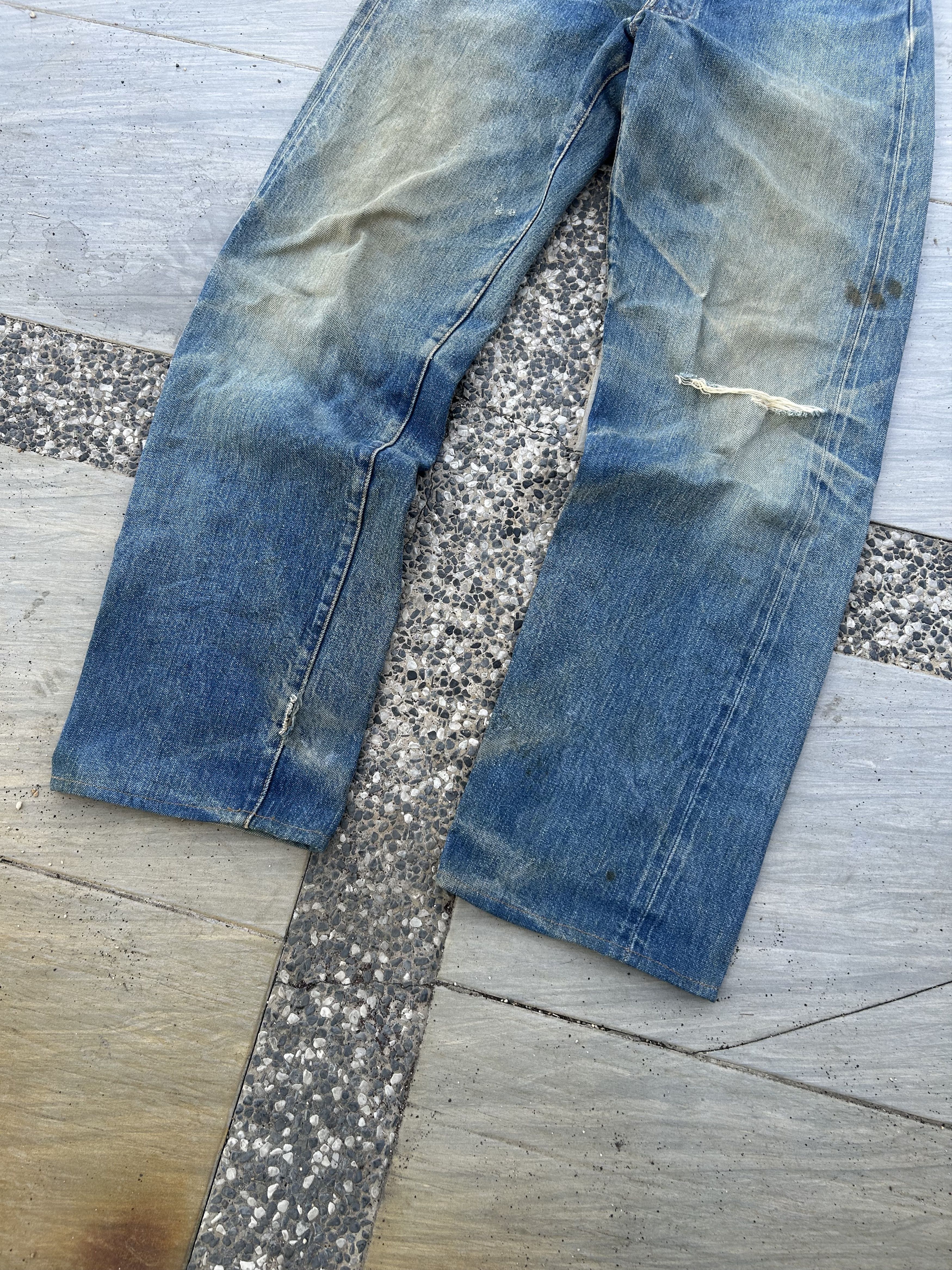 Levi's Vintage Clothing Trashed distressed vintage Levis Big E Lvc 110years Size US 30 / EU 46 - 4 Thumbnail