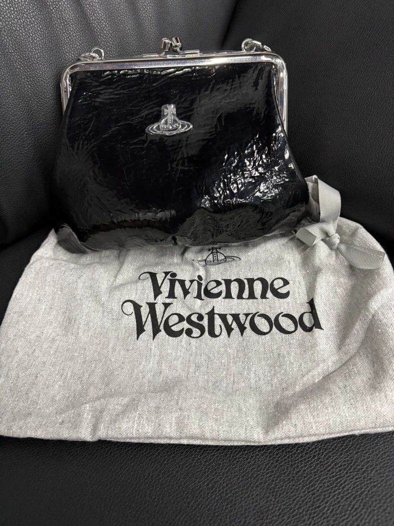 Vivienne Westwood Vivienne Westwood Black Pleated Dumpling Bag - dmc Size ONE SIZE - 1 Thumbnail