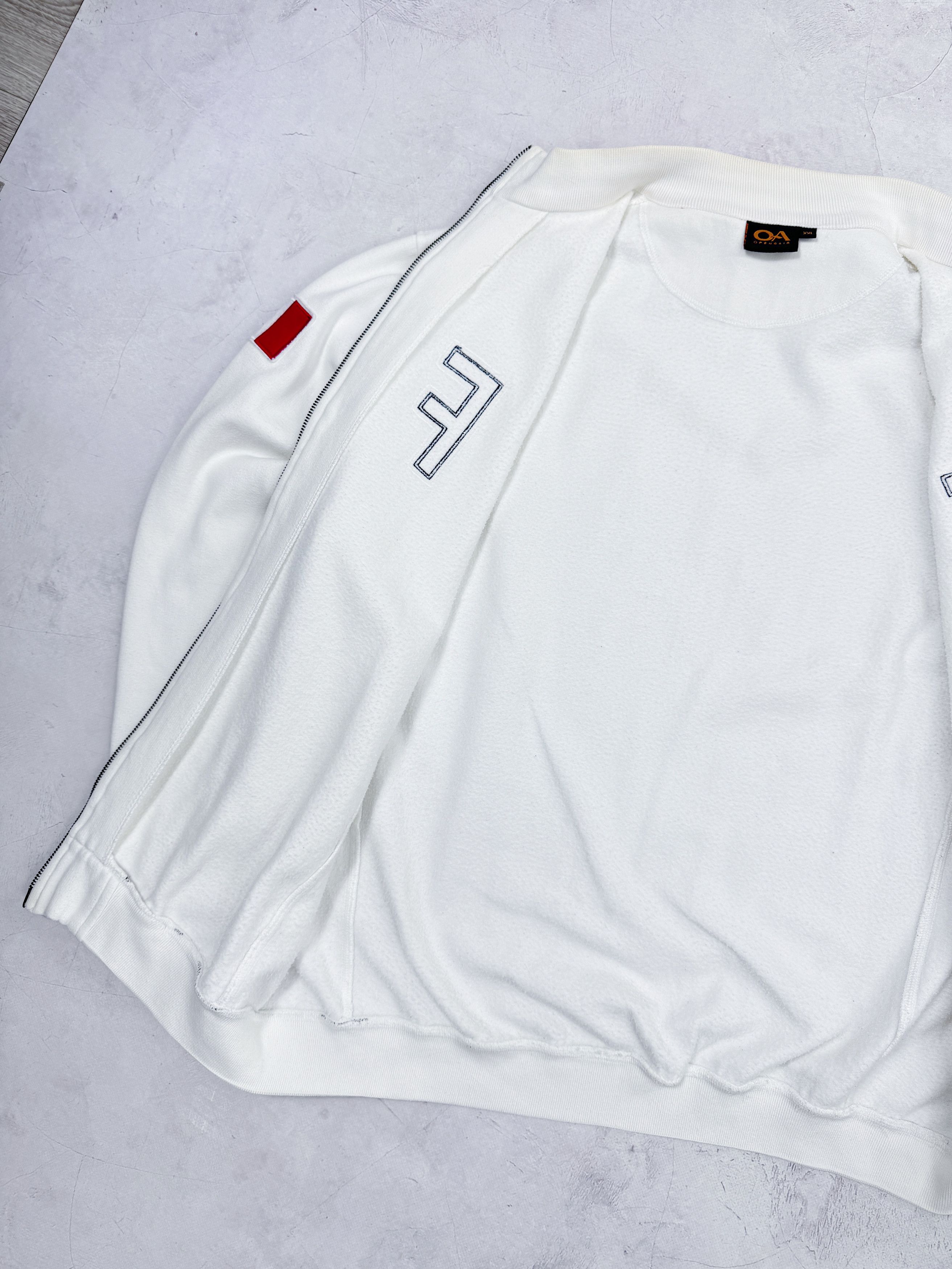 NASCAR × Vintage Fiat Sweatshirt Full Zip Italy & Swiss Flag Size US XL / EU 56 / 4 - 5 Thumbnail