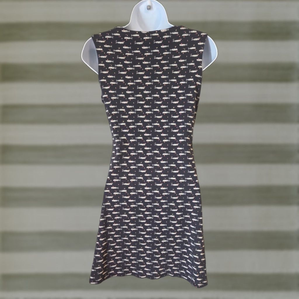Vintage VINTAGE 90s Y2k Yumi Sporty Whale Print Dress Blue 8 Sleeveless Round Neck A-Line Mini Womens Mens Girls Size M / US 6-8 / IT 42-44 - 1 Thumbnail