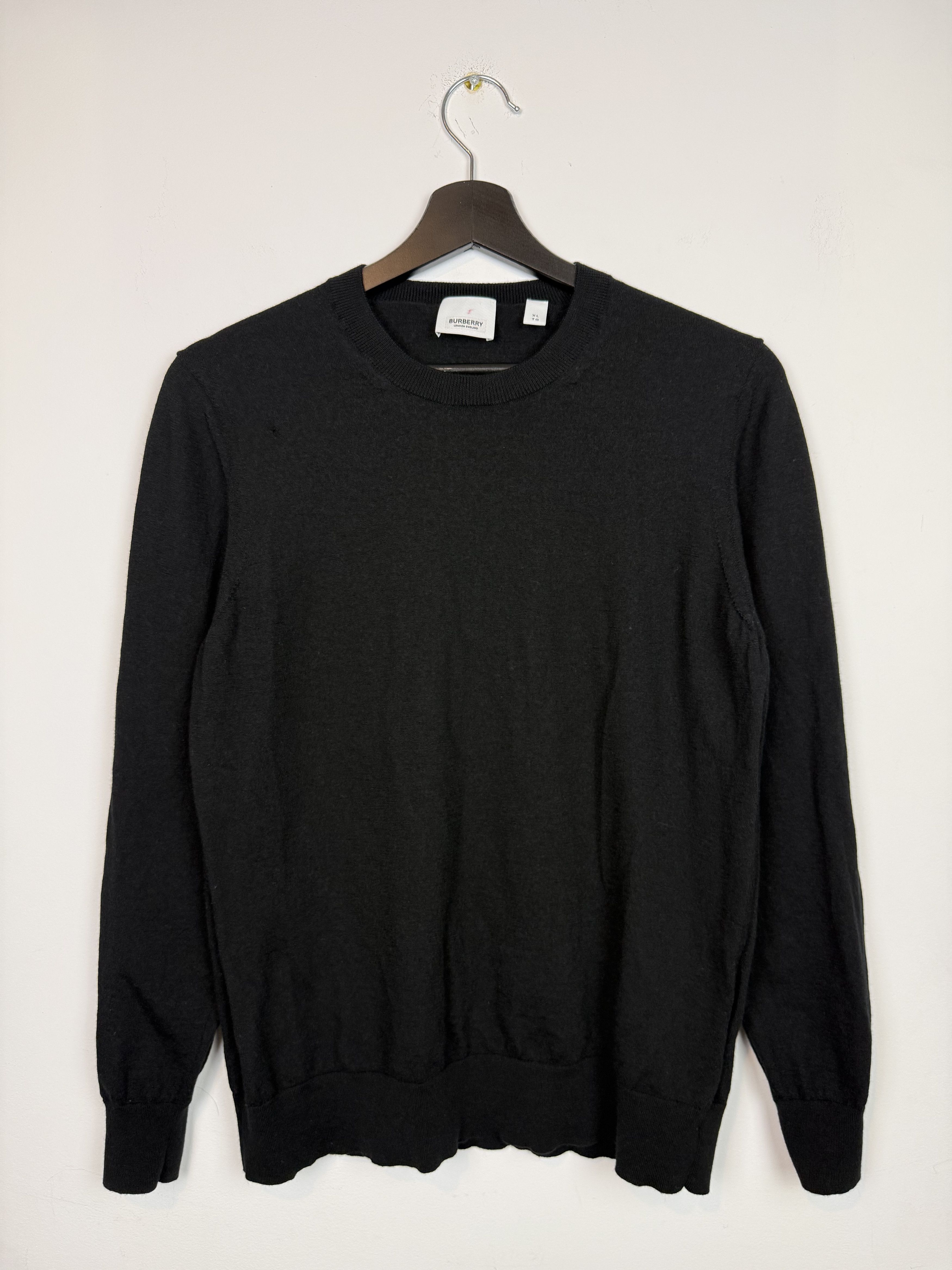Burberry Burberry Wool Jumper Sweater Black Size XL Size US XL / EU 56 / 4 - 2 Thumbnail