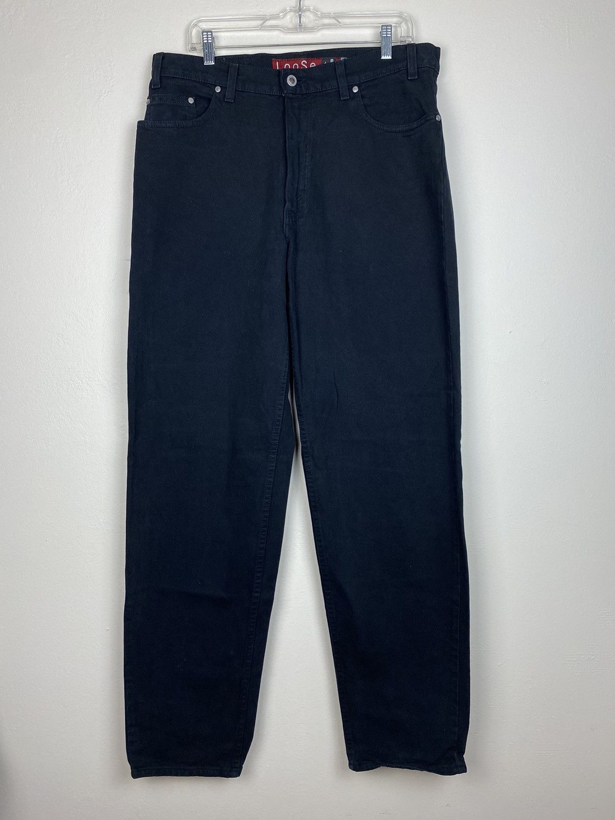 Levi's Vintage 1995 Levi’s Silver Tab Loose Black Denim Jeans 90’s Size US 34 / EU 50 - 1 Thumbnail