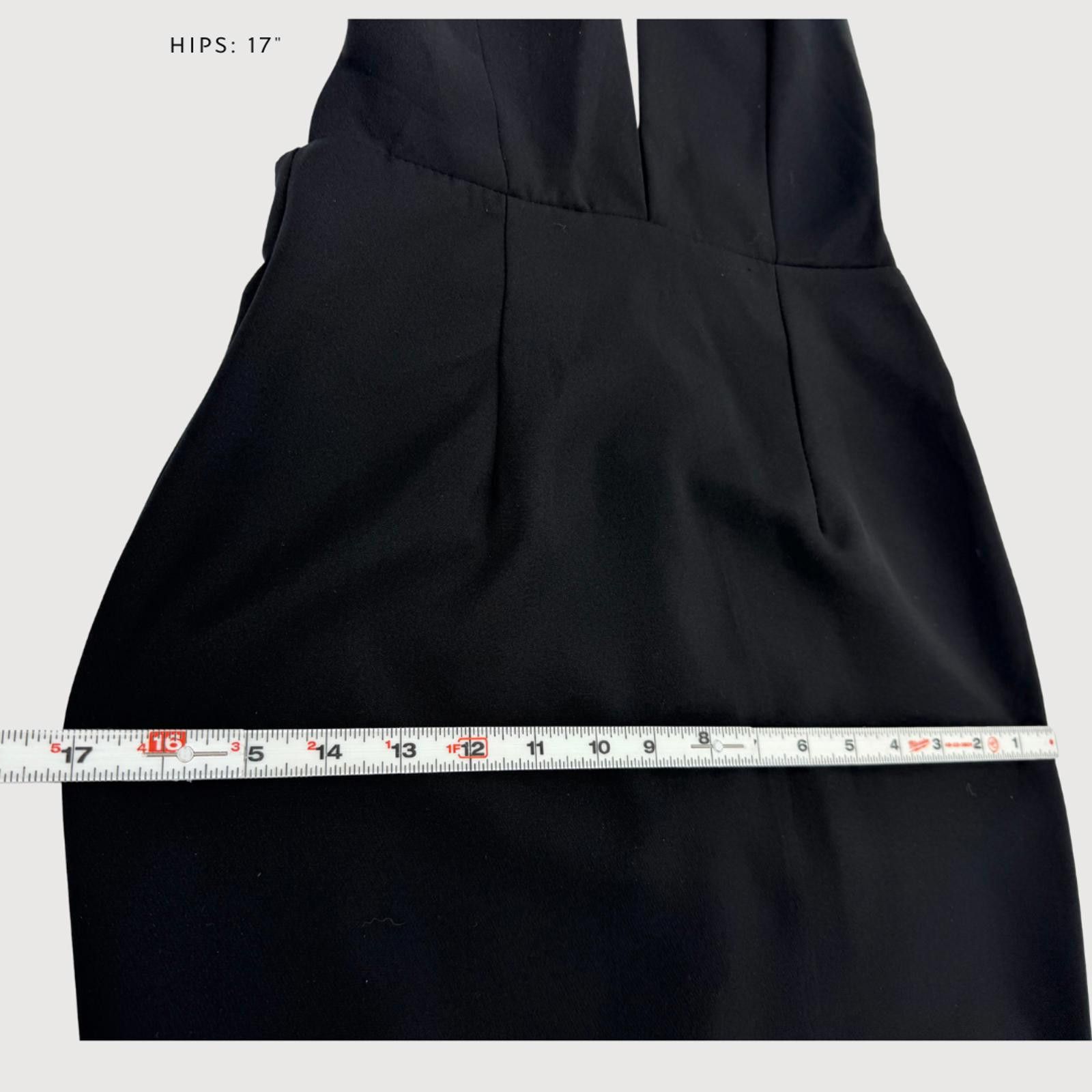 Other Solace London Milo Plunge Dress Black Knee Length 2 Size XS / US 0-2 / IT 36-38 - 9 Thumbnail