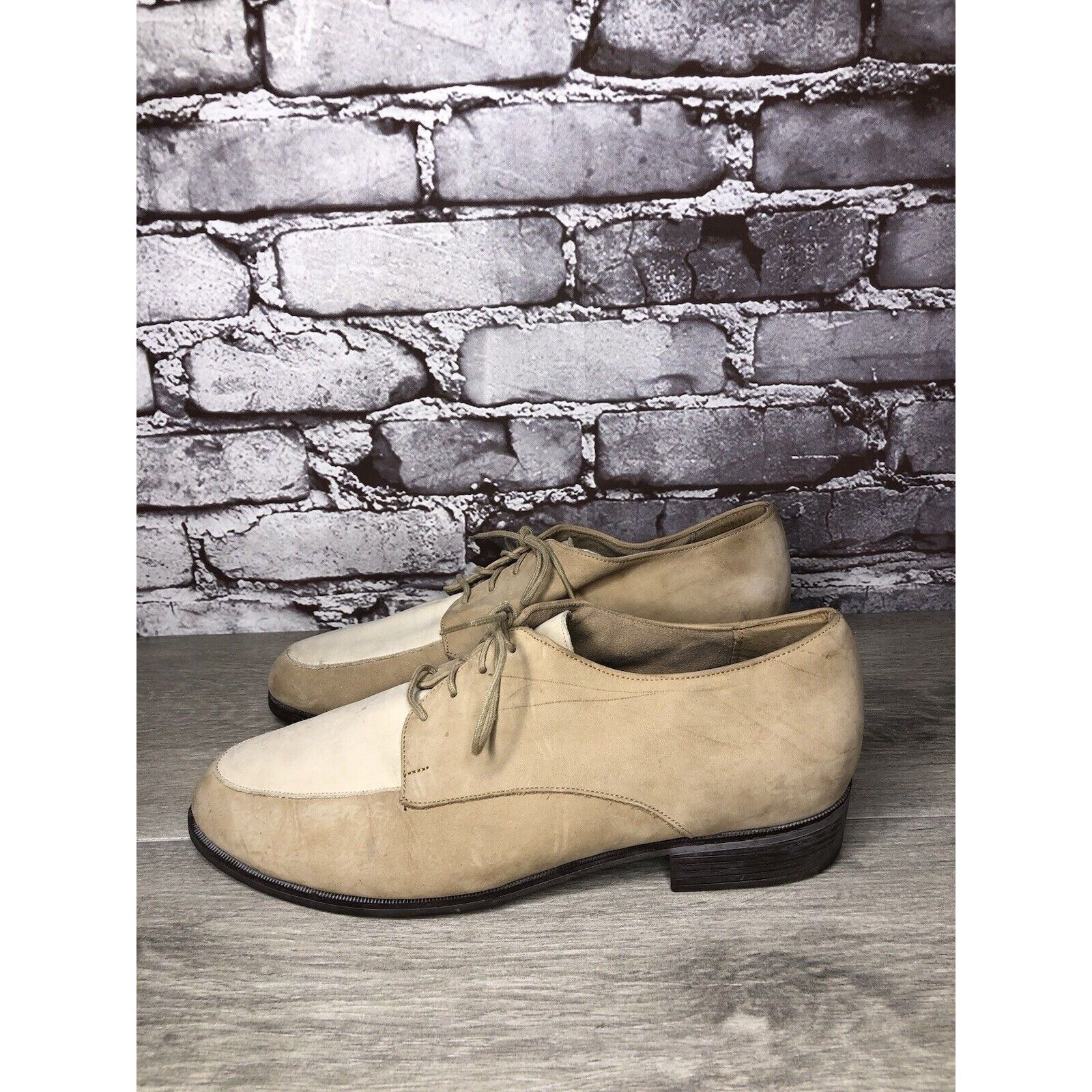 Other MUNRO AMERICAN Beige Nubuck Ivory Suede Oxfords Lace Shoes W Size US 10 / IT 40 - 1 Thumbnail