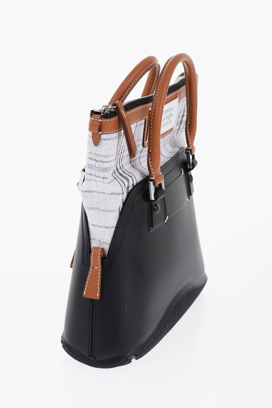 Maison Margiela og1mm1224 Size: OS / Rubber 5AC Handbag in Black Size ONE SIZE - 2 Thumbnail