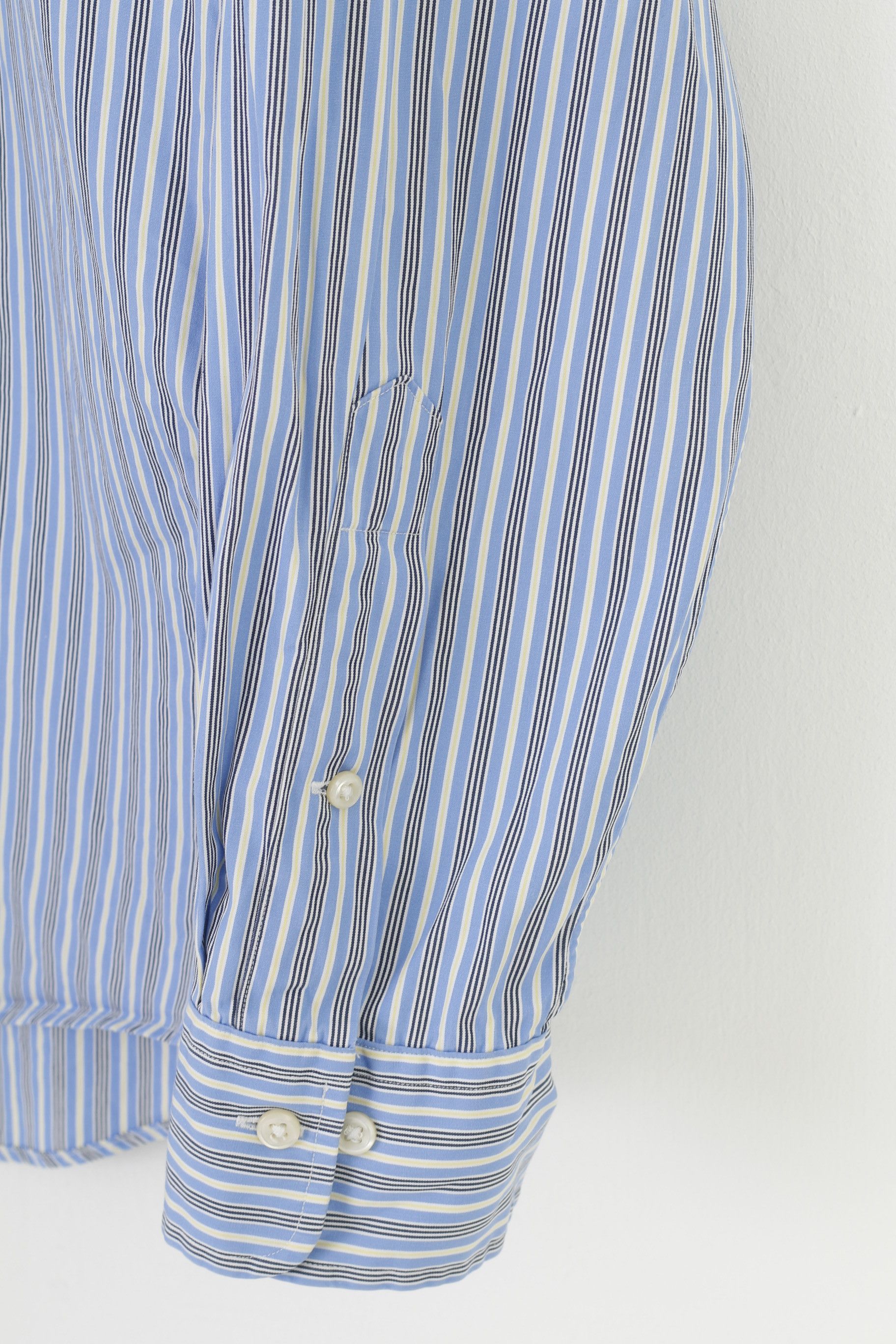 Polo Ralph Lauren × Vintage Polo by Ralph Lauren Men 34 16.5 XL Casual Shirt Blue 10686 Size US XL / EU 56 / 4 - 3 Thumbnail