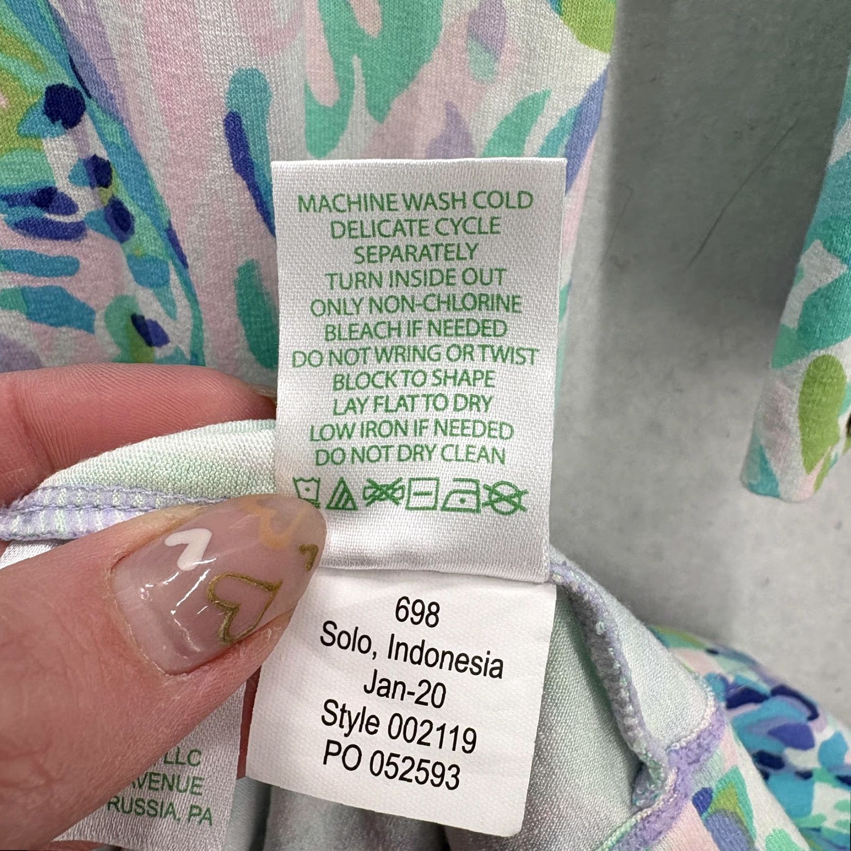 Lilly Pulitzer Lilly Pulitzer Dress Womens XS Blue Green Floral 3/4 Sleeve Shift Preppy Sophie Size XS / US 0-2 / IT 36-38 - 6 Thumbnail