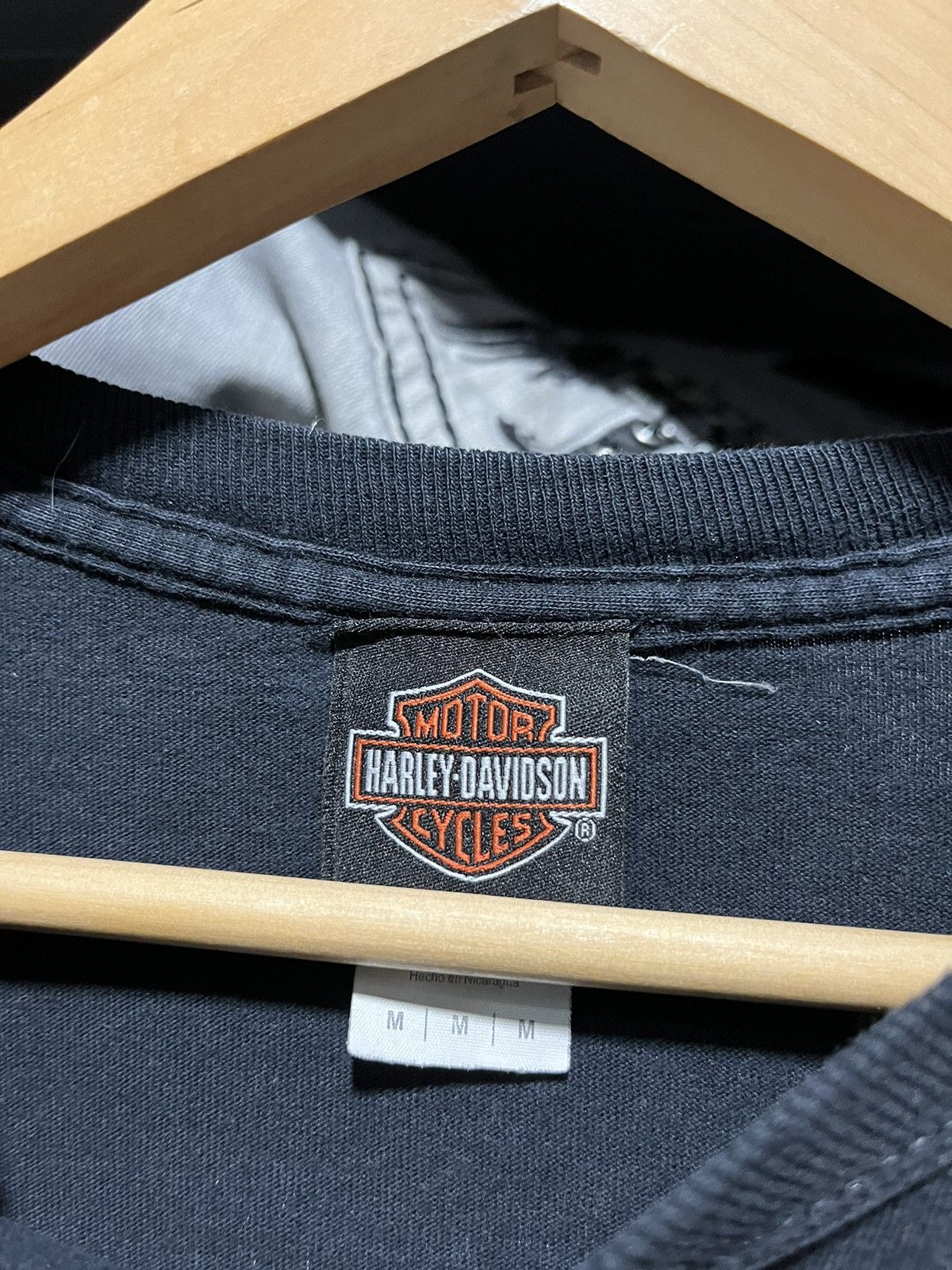 Harley Davidson × Vintage Crazy Vintage Y2K Harley Davidson Skull Biker Longsleeve Size US M / EU 48-50 / 2 - 6 Thumbnail