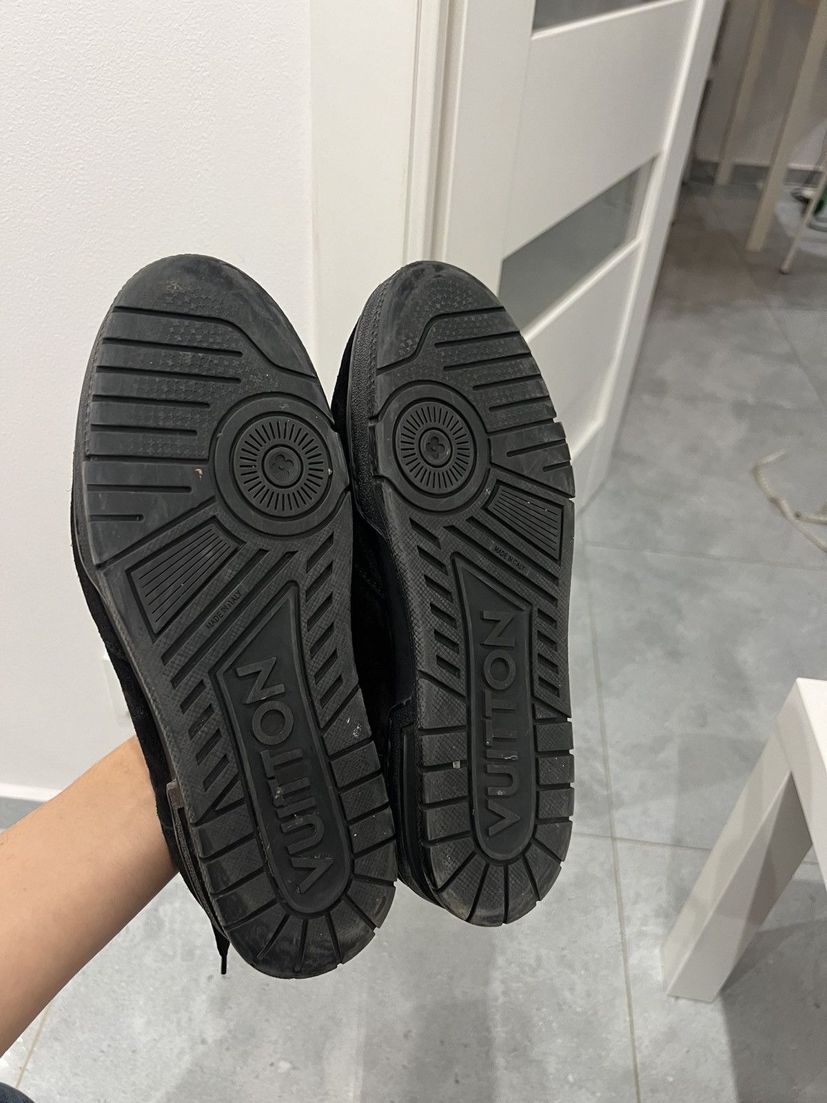 Louis Vuitton Louis Vuitton Black Suede Trainer Size US 11.5 / EU 44-45 - 7 Thumbnail