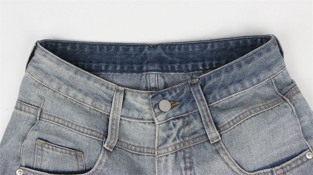 Japanese Brand × Vintage Loose wide-leg stitching washed tie-dye gradient jeans Size US 32 / EU 48 - 3 Thumbnail