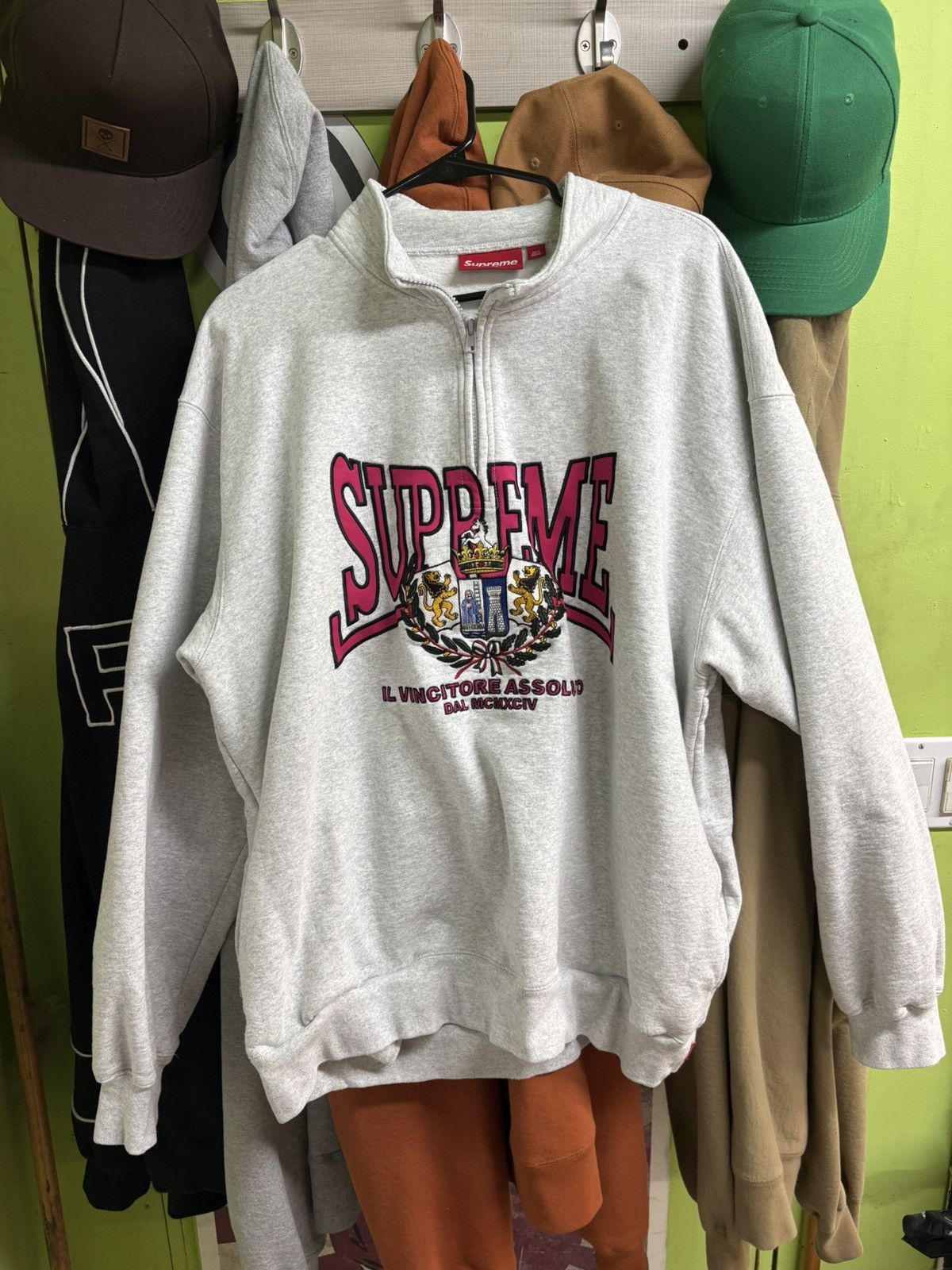 トップス supreme Collegiate Half Zip Pullover 1500684_00.png.png