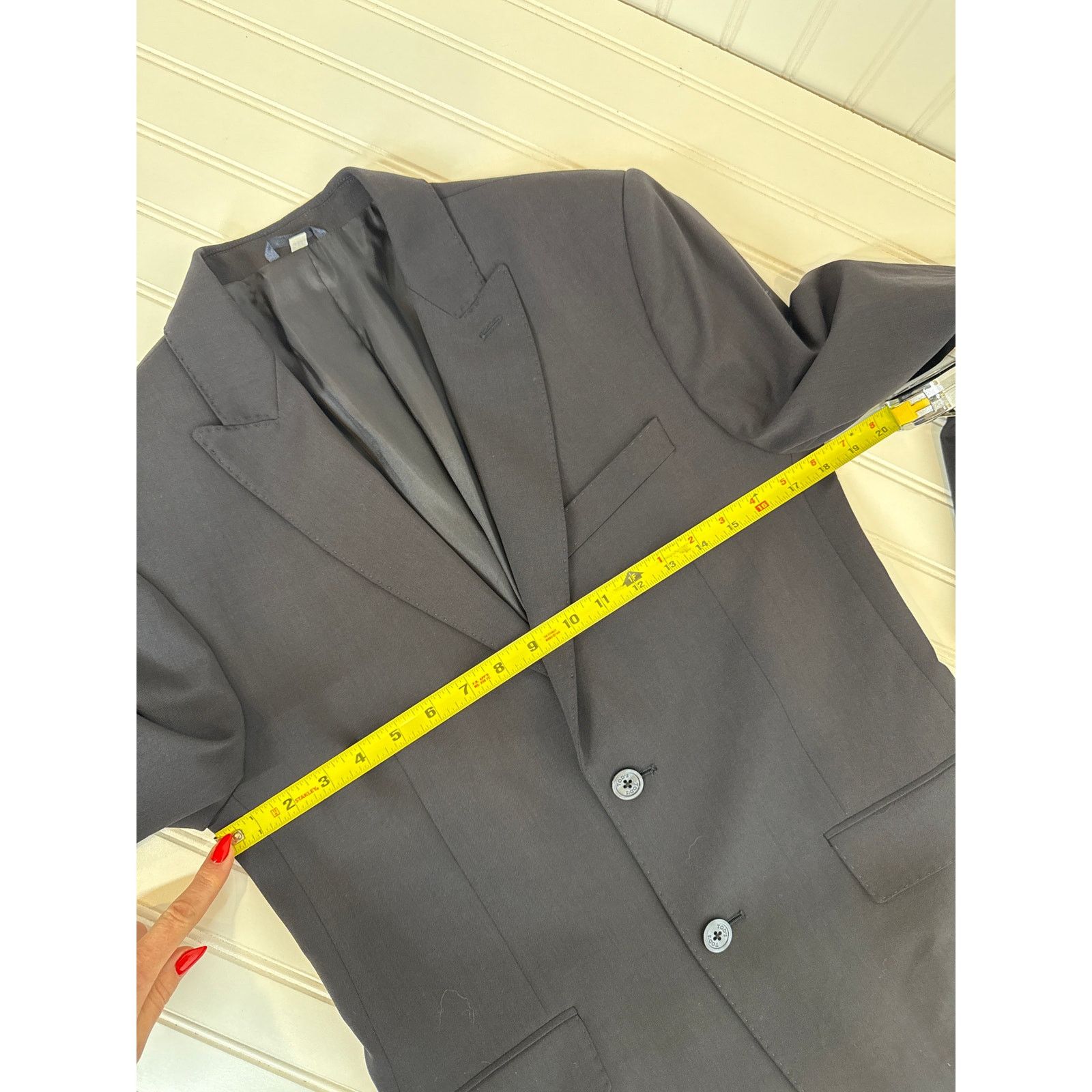 Tod's Tod’s Mens Navy Blue Wool Blazer Single Breasted Suit Sz 48 Size US M / EU 48-50 / 2 - 3 Thumbnail
