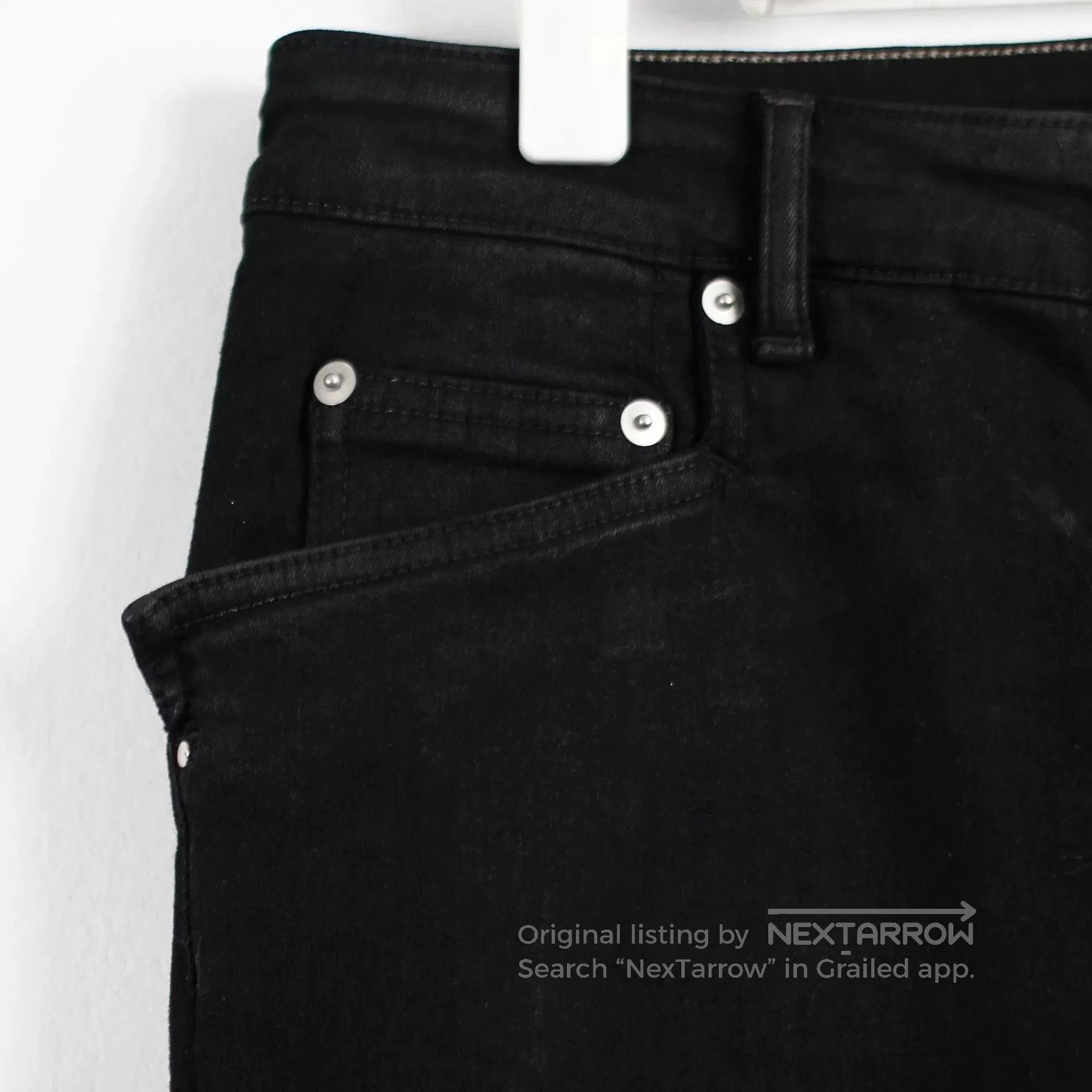 Rick Owens rick owens black denim long pants. Size US 32 / EU 48 - 3 Thumbnail