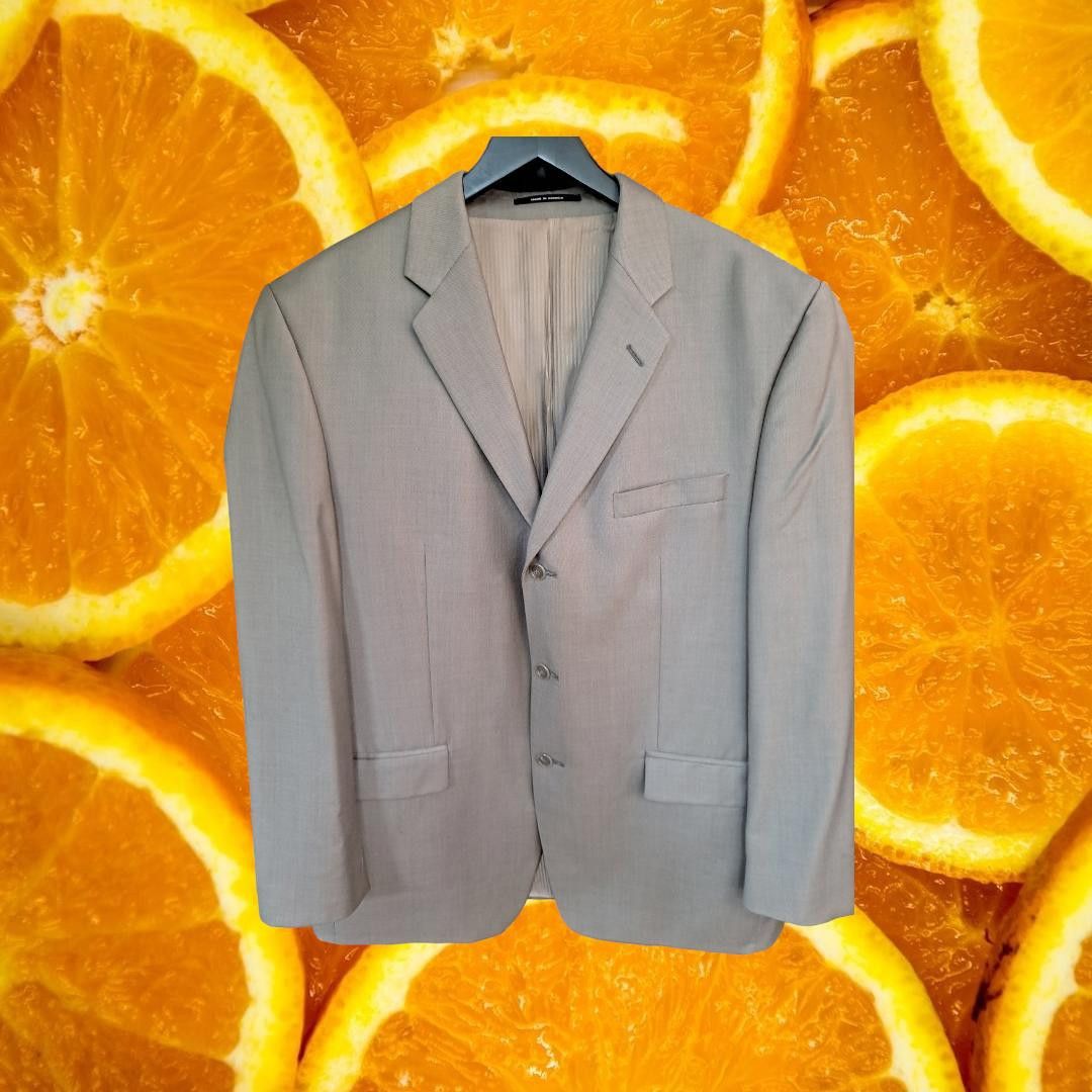 Calvin Klein Calvin Klein Tan 3 Button Blazer 100% Wool Size 44R - 1 Thumbnail