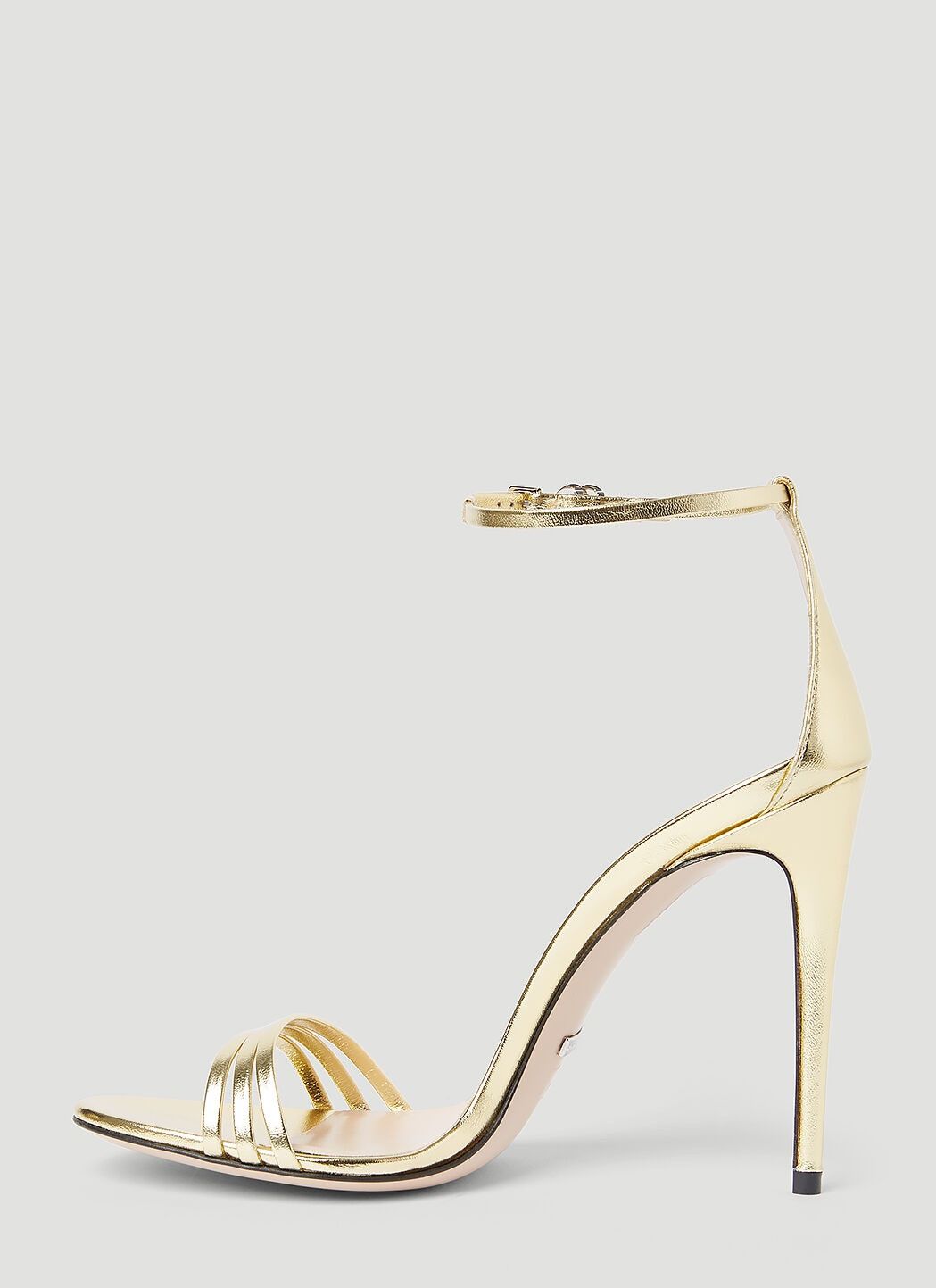 Gucci o1s1wg110125 Heeled Sandals With Double G in Gold Size US 6 / IT 36 - 3 Thumbnail
