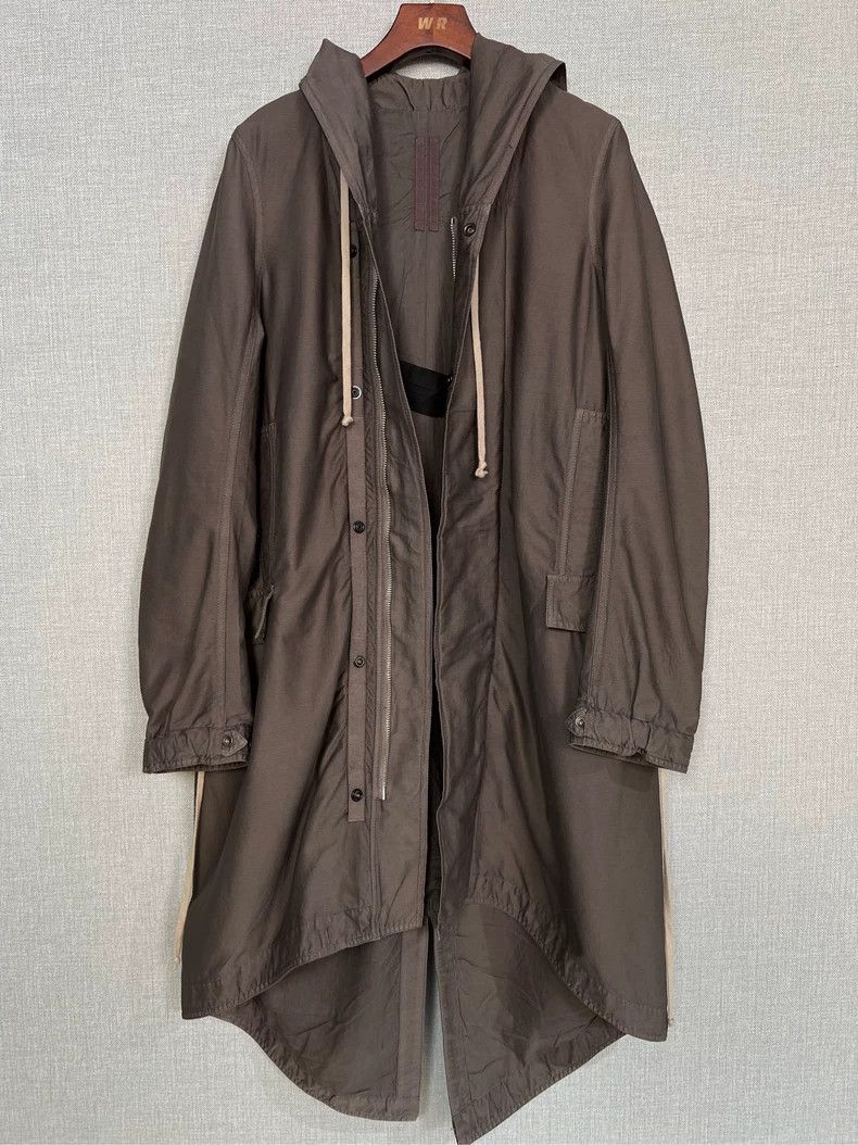 Rick Owens brown hooded draped long coat by rick owens-dmc Size US XS / EU 42 / 0 - 1 Thumbnail