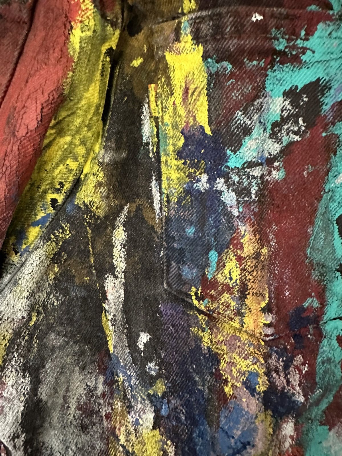 Levi's Vintage Hand-Painted Levis 90’s Size US 30 / EU 46 - 6 Thumbnail