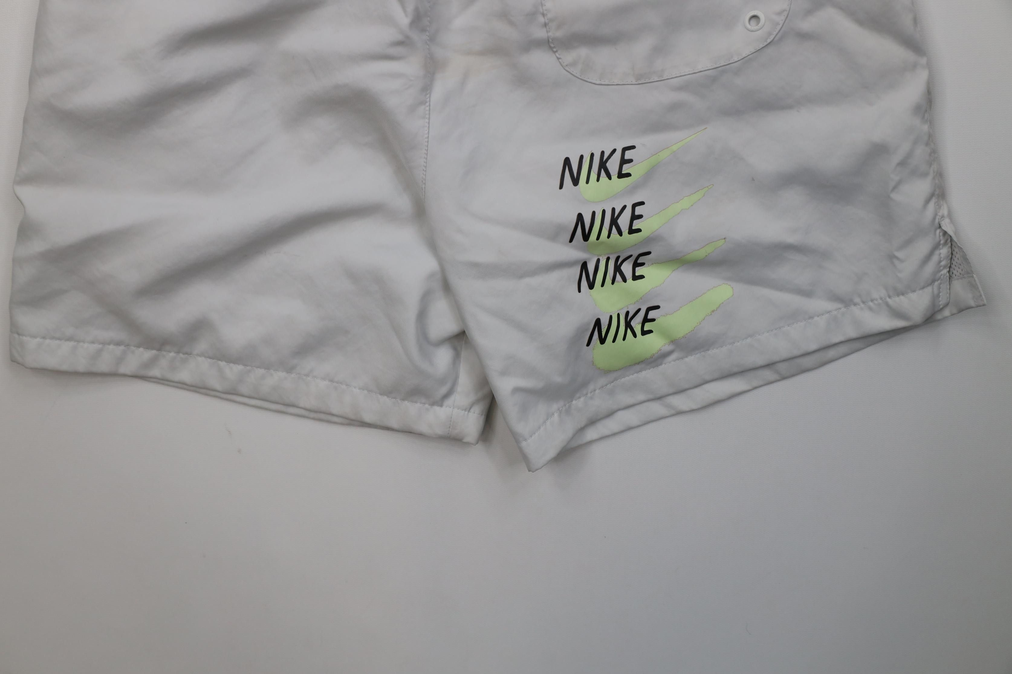 Nike Nike Spell Out Big Logo Lined Woven Festival Shorts Gray Size US 32 / EU 48 - 17 Thumbnail