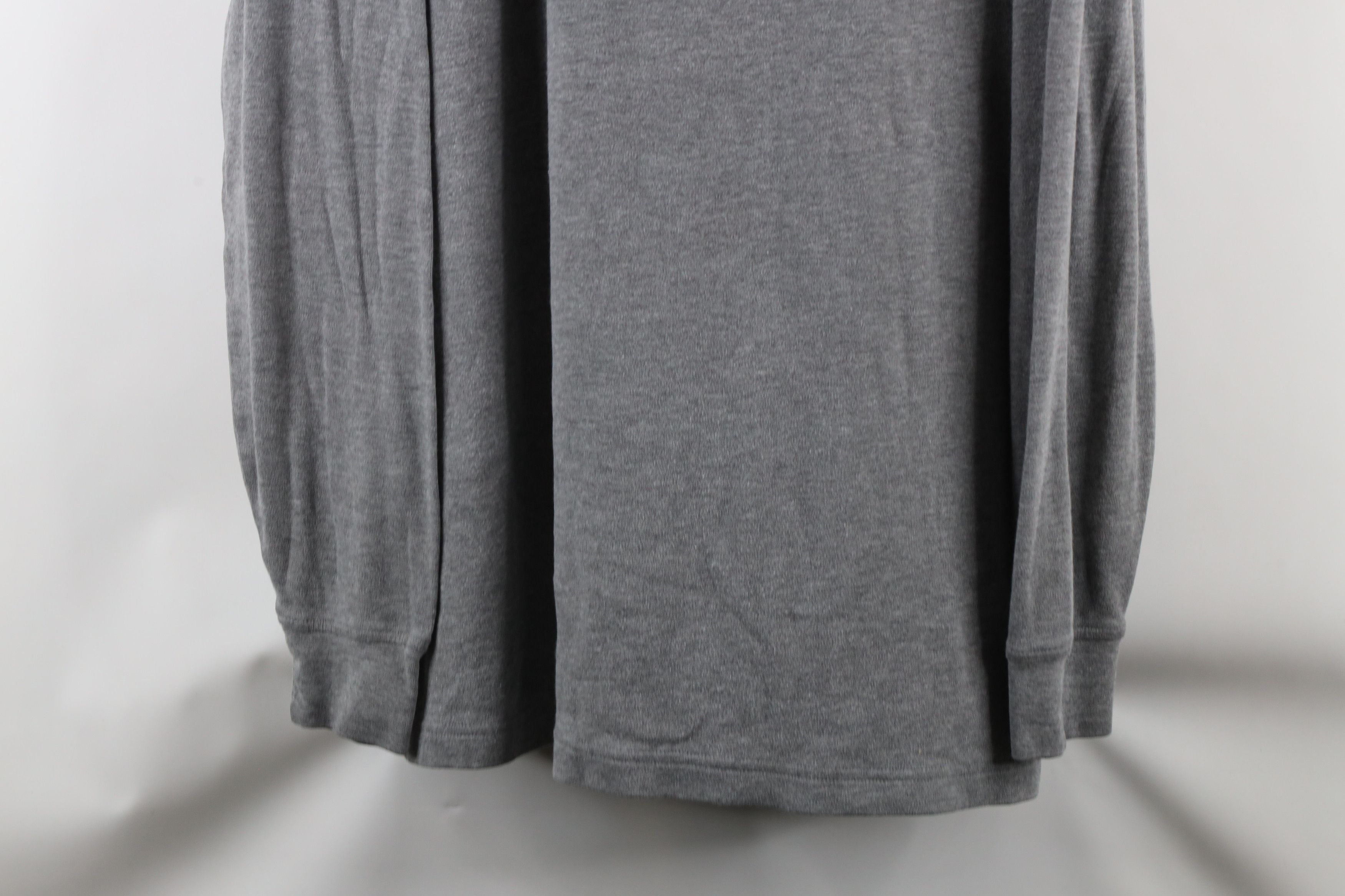 Cabelas × Vintage Vintage 90s Cabelas Blank Long Sleeve Mock Neck T-Shirt Gray Size US XXL / EU 58 / 5 - 3 Thumbnail