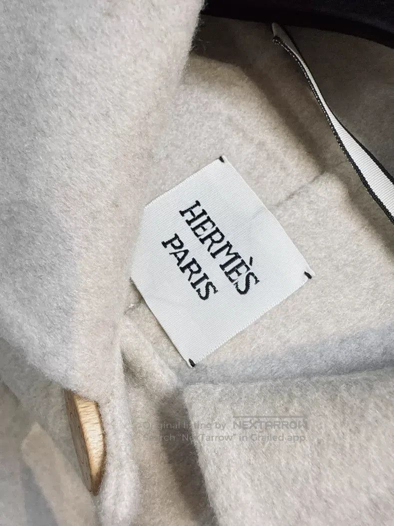 Hermes Hermes Oatmeal color cashmere coat for women Size XS / US 0-2 / IT 36-38 - 8 Thumbnail