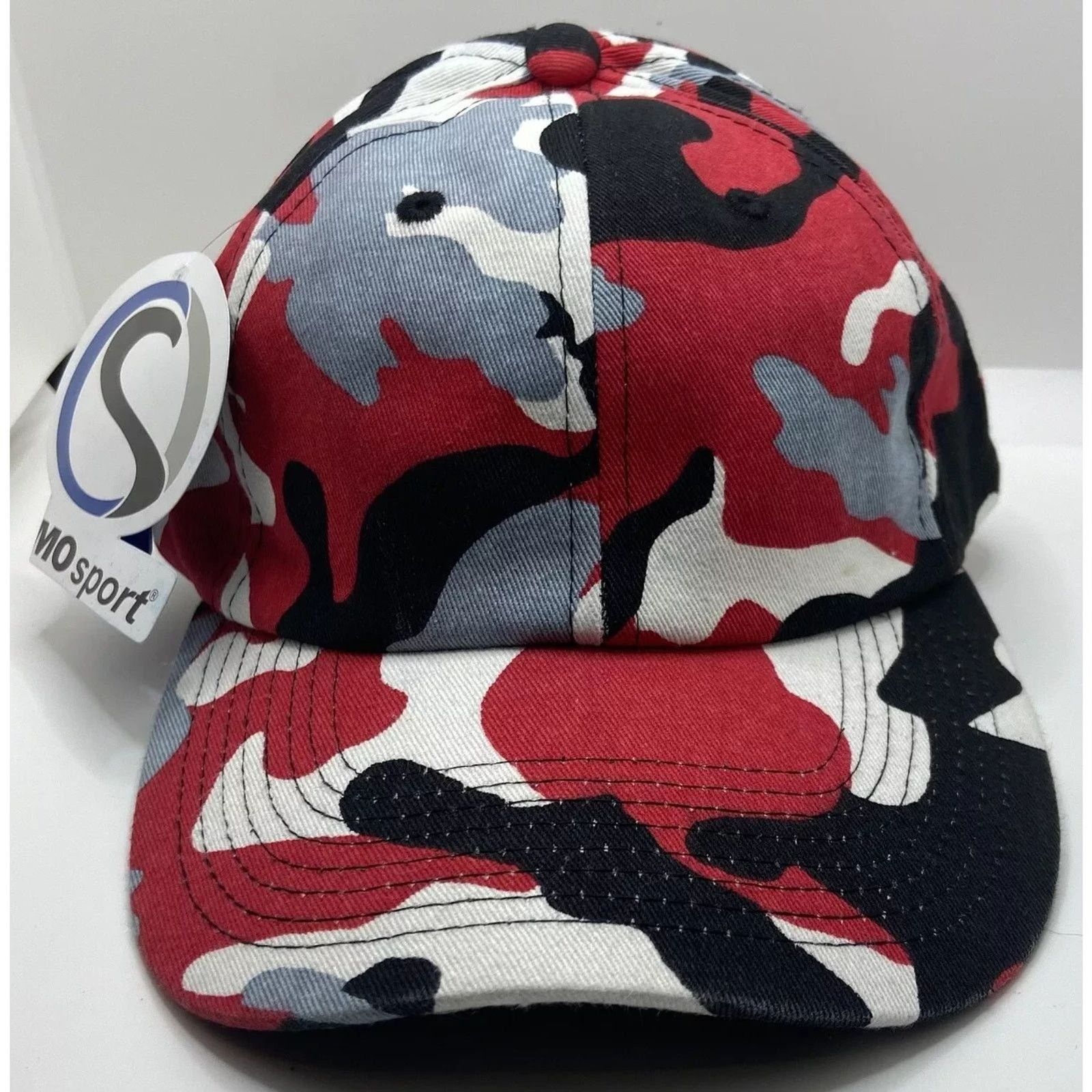 Other Baseball Cap - Adjustable - Red/White/Gray/Black Patterned Size ONE SIZE - 9 Thumbnail