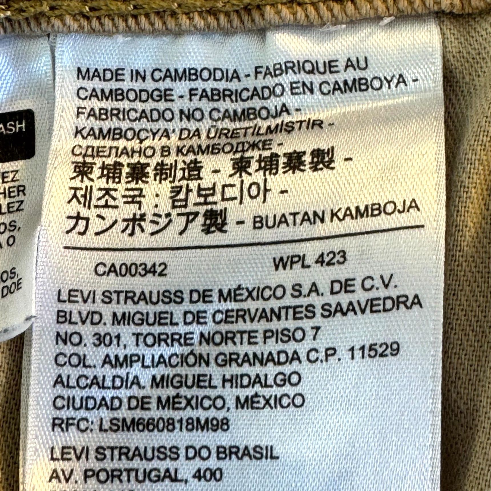 Levi's Levi’s 514 Jeans Men Beige Denim 36x32 Mid-Rise Straight Fit Regular Boys/Mens Size US 36 / EU 52 - 5 Thumbnail