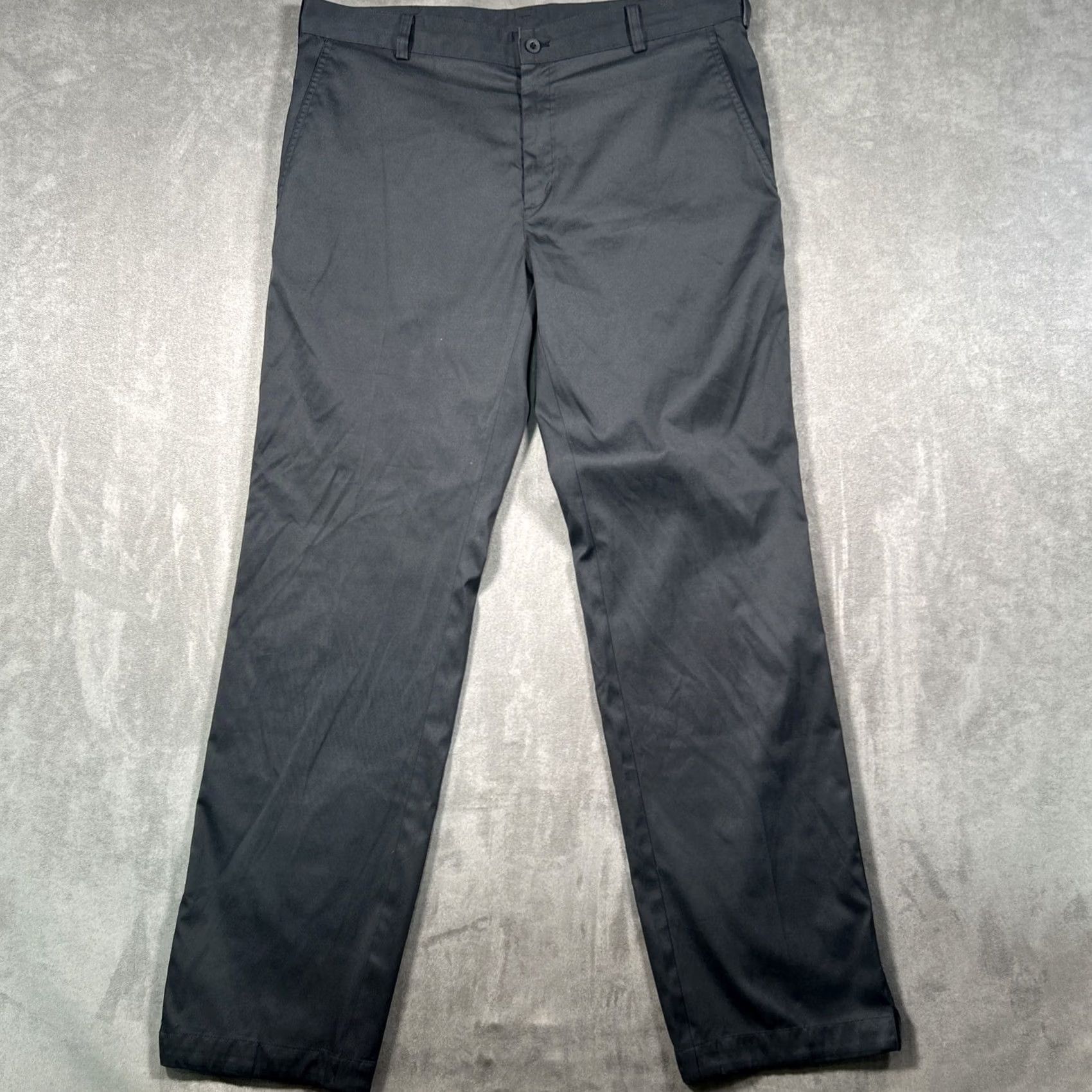 Nike Nike Golf Pants Mens 38x34 Black Dri-FIT Performance Stretch Flat Front Slash Pockets Size US 38 / EU 54 - 2 Thumbnail