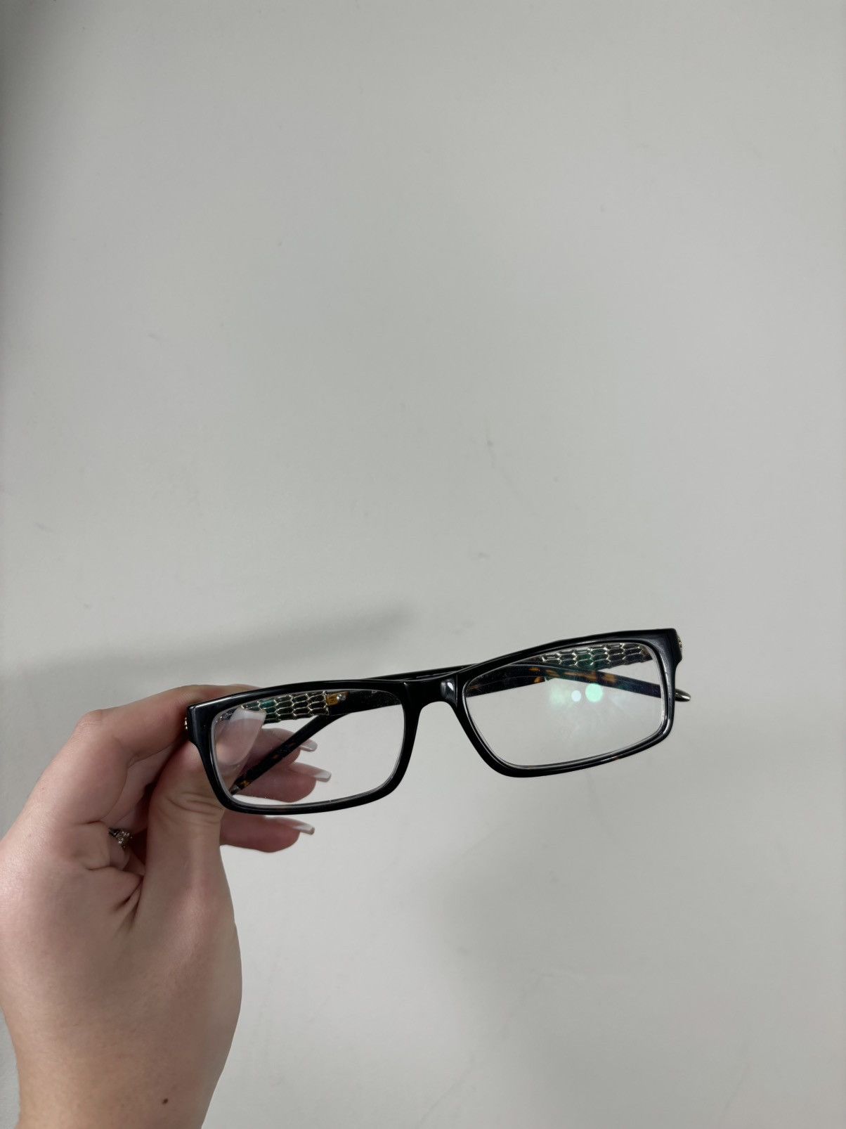 Bvlgari Bvlgari Very Rare Women’s Black/Gold Eyeglasses Frames Size ONE SIZE - 8 Thumbnail