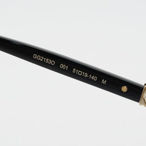 Gucci Gucci GG2153O 001 Eyeglasses Black 51mm Oval Frame Size ONE SIZE - 9 Thumbnail