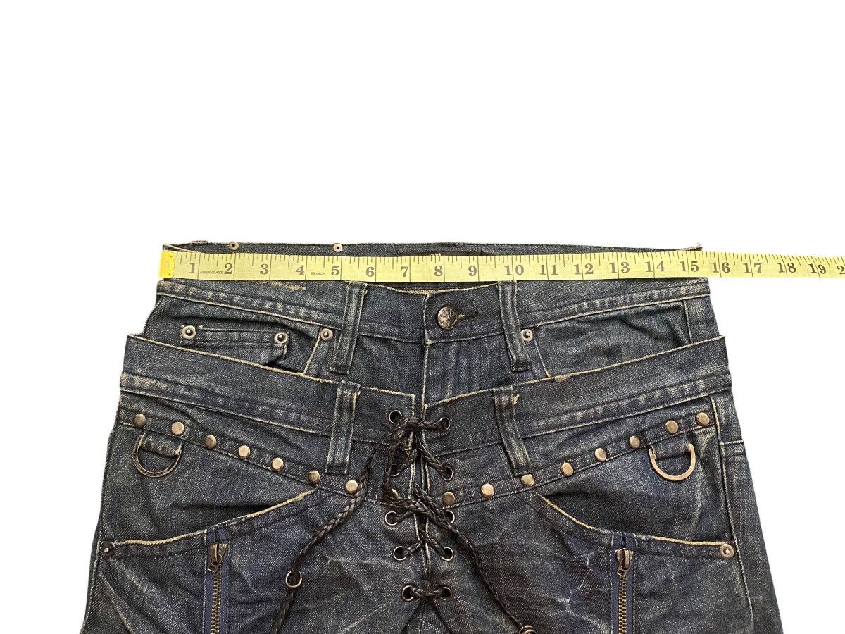 If Six Was Nine Midas Double Waist Lace Flared Denim Size US 30 / EU 46 - 16 Thumbnail
