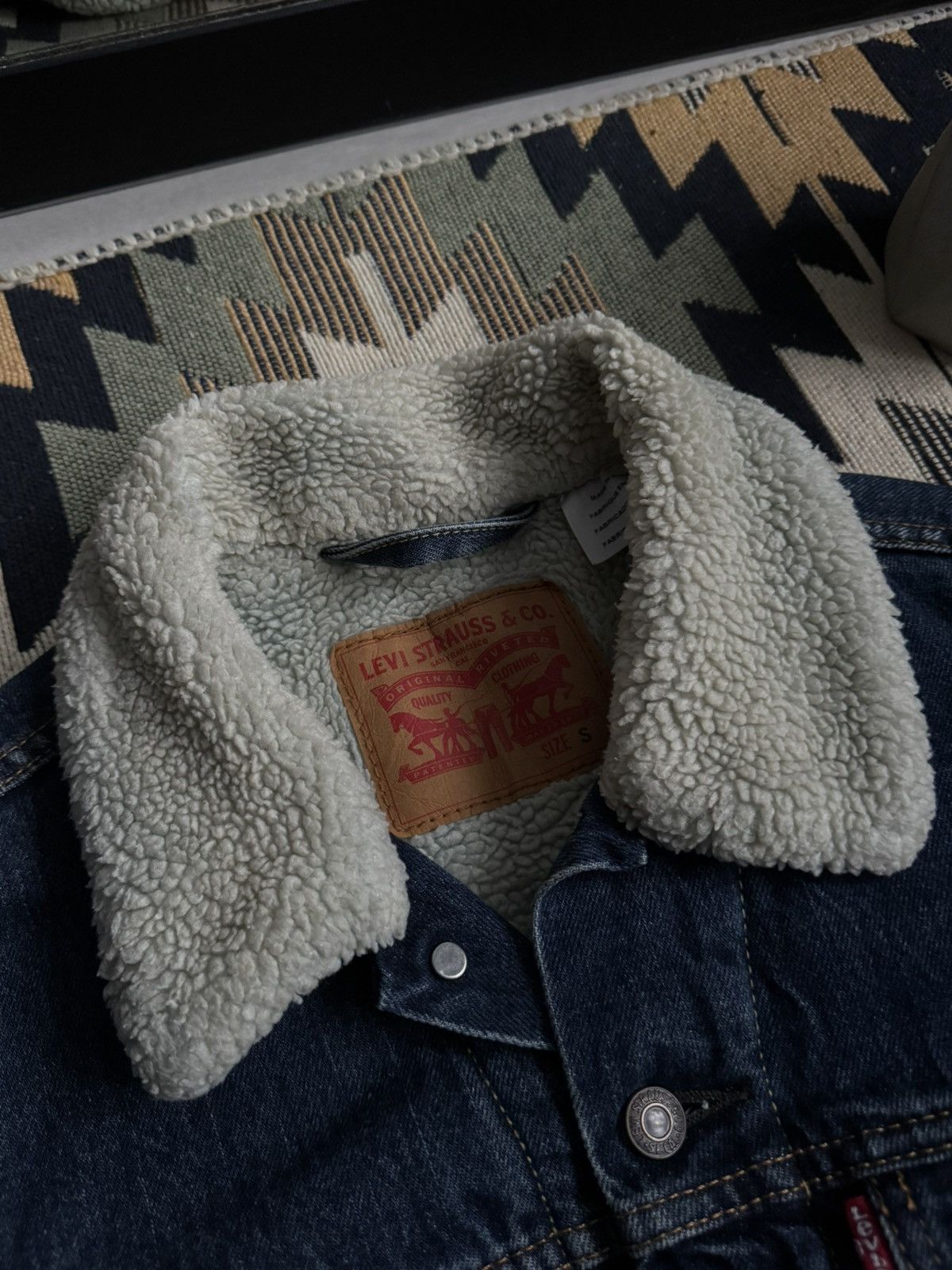 Levi's Vintage Levi’s Denim Sherpa Size US S / EU 44-46 / 1 - 11 Thumbnail