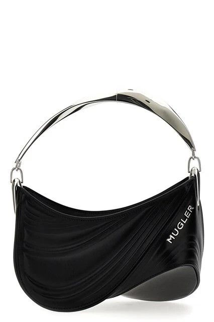 Mugler MUGLER Black Spiral Top Handle Bag New & Authentic Size ONE SIZE - 1 Thumbnail