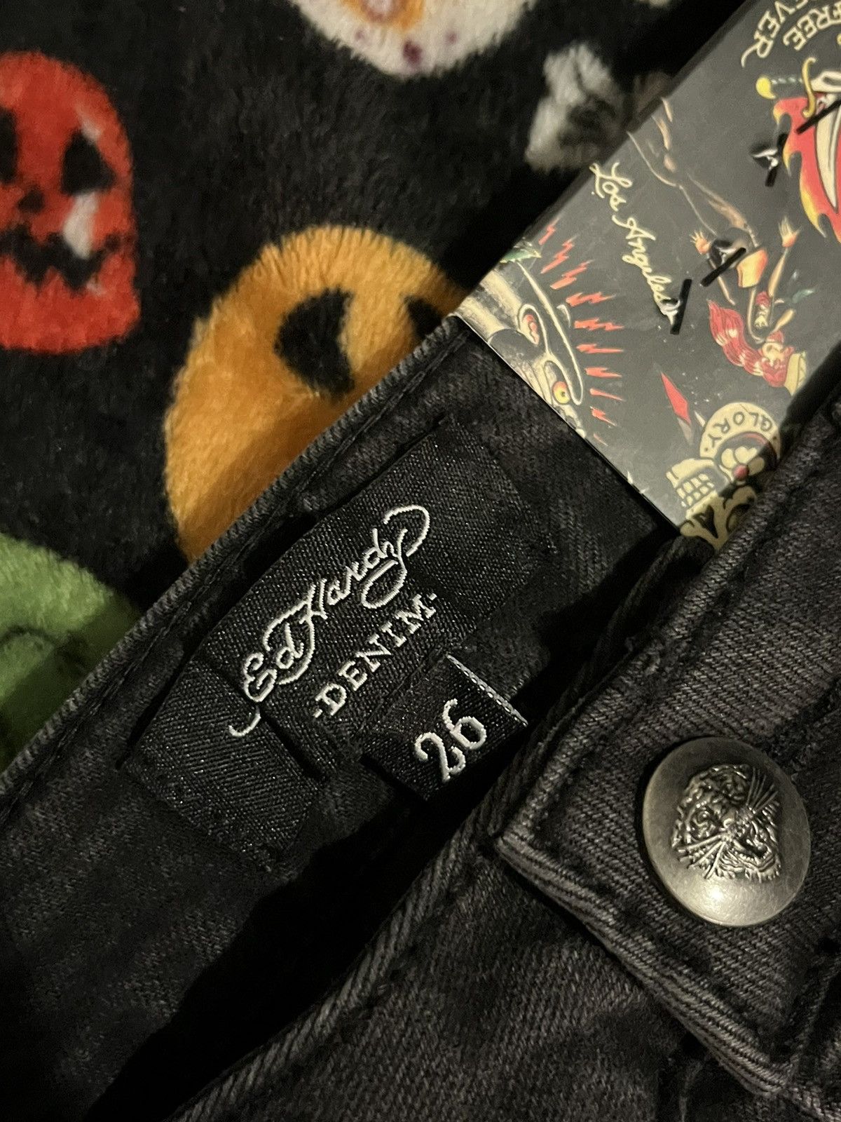 Ed Hardy Ed Hardy jeans love kills slowly cross bones Size 26" / US 2 / IT 38 - 4 Thumbnail