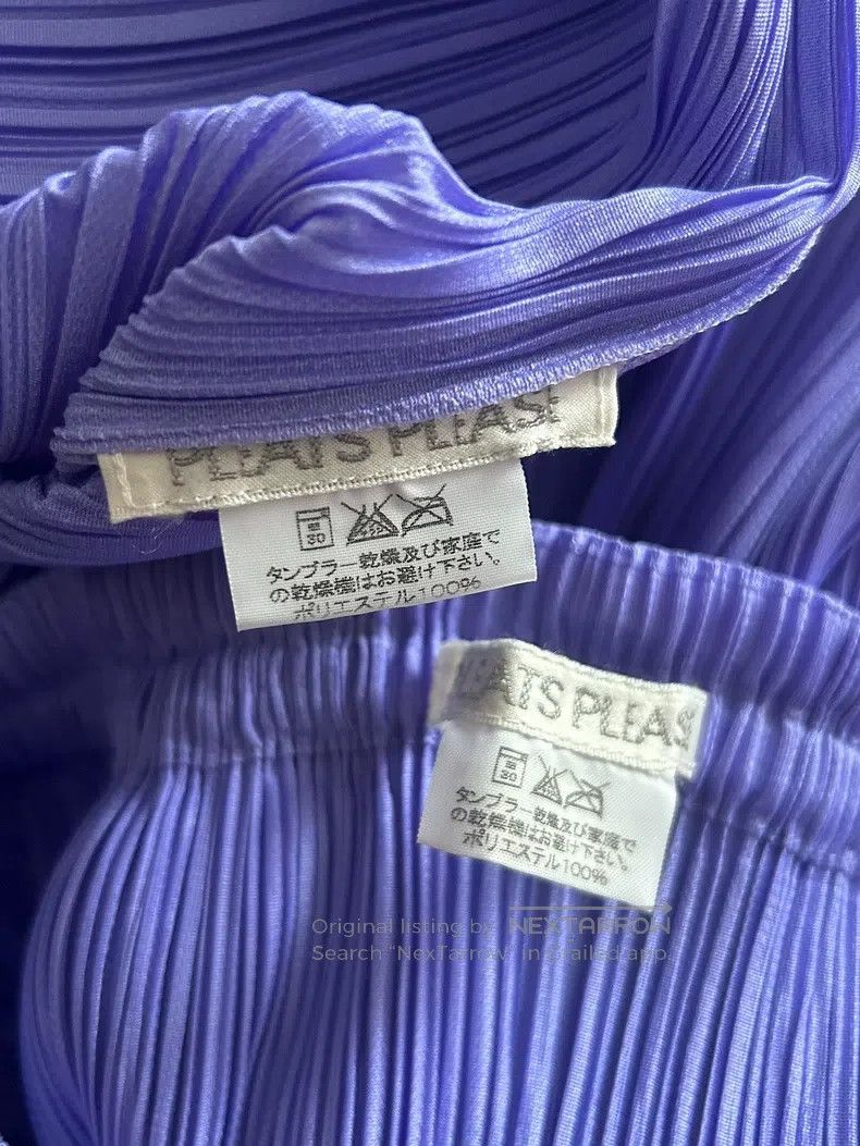 Issey Miyake Issey Miyake Purple Tank Top Size L / US 10 / IT 46 - 2 Thumbnail