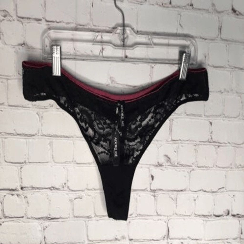 Other NWT Adore Me Lingerie Lace Mesh Risque String Pantie Women2X Size ONE SIZE - 5 Thumbnail