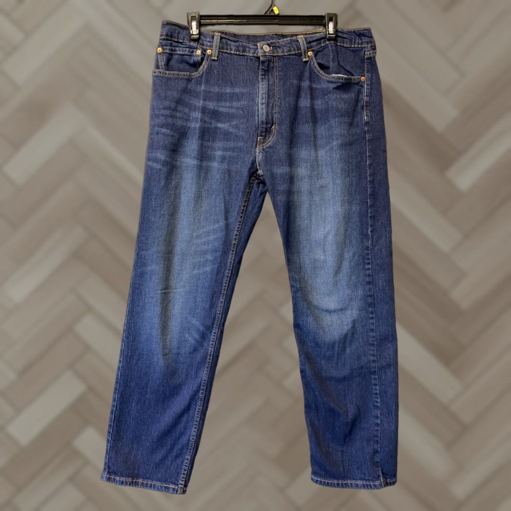 Levi's Levi's 505 Jeans Men 40x32 Straight Leg Denim Medium Wash Cotton Adult Classic Size US 40 / EU 56 - 1 Thumbnail