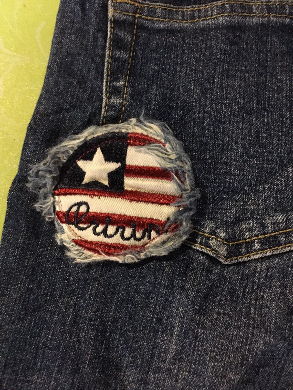 Japanese Brand Oririn jeans flare Size 31" - 3 Thumbnail